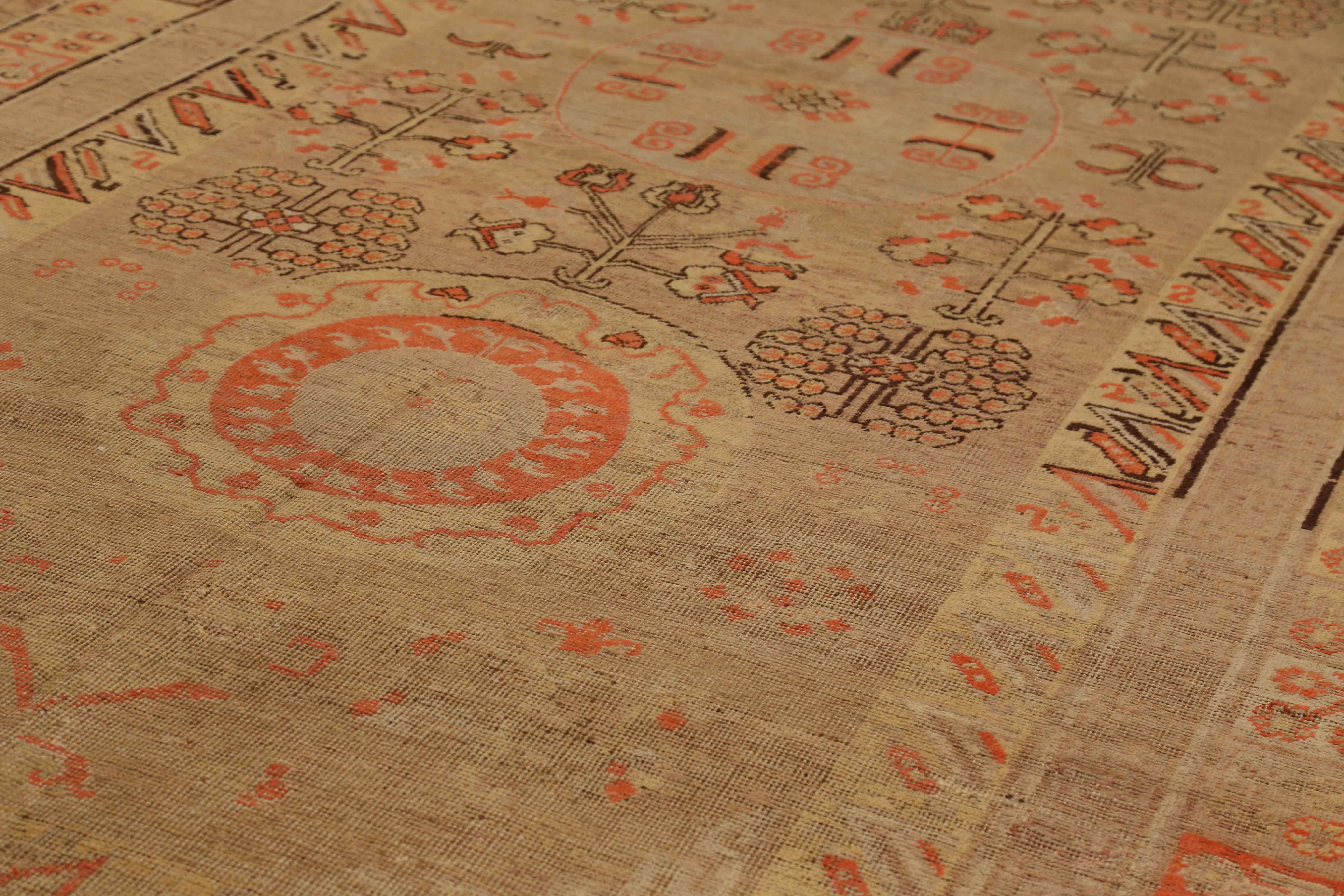 Thumbnail 3 for Antique Russia Khotan Transitional Rug 72524
