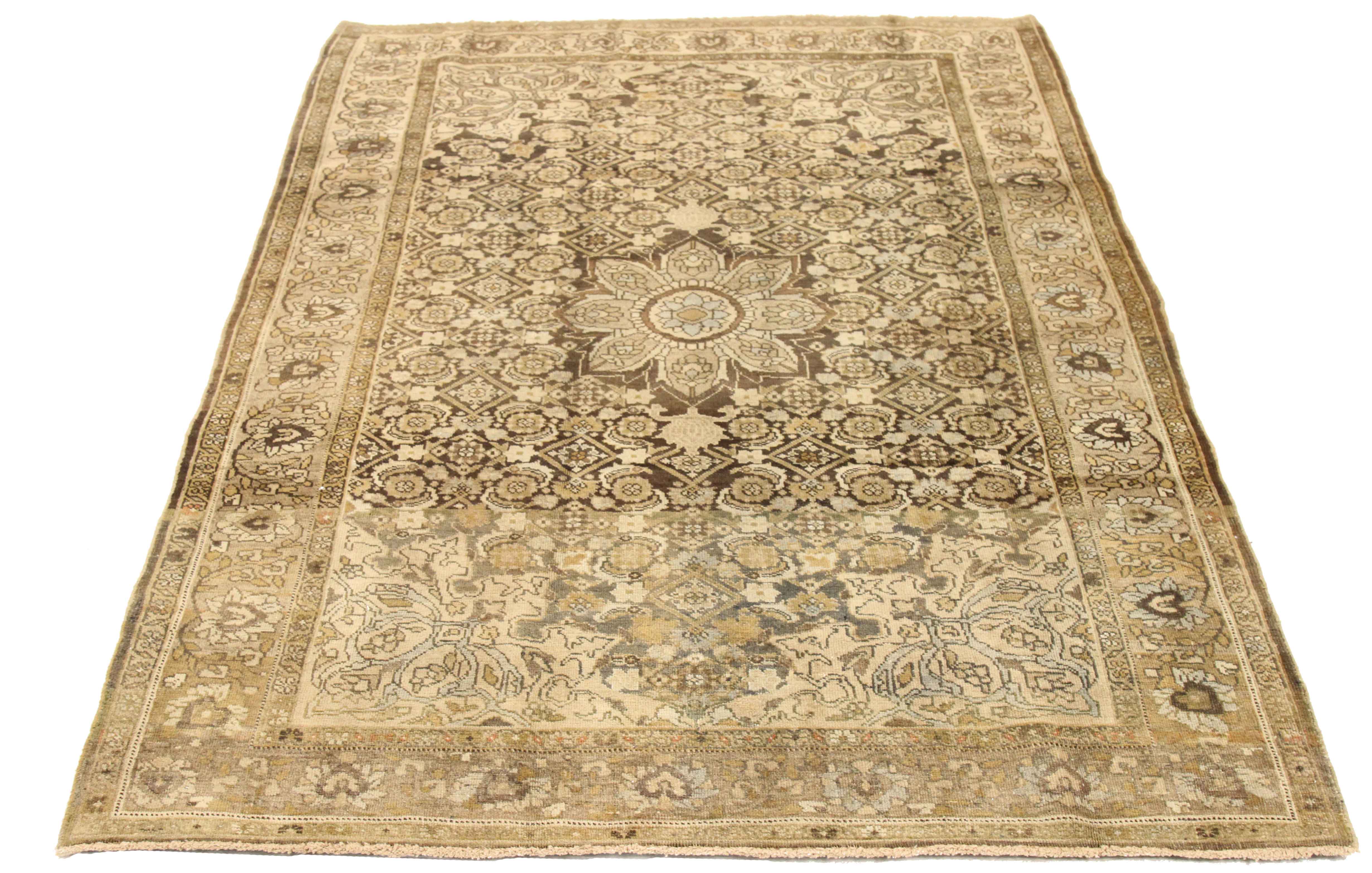 Thumbnail 9 for Antique Persian Bijar Transitional Rug 67191