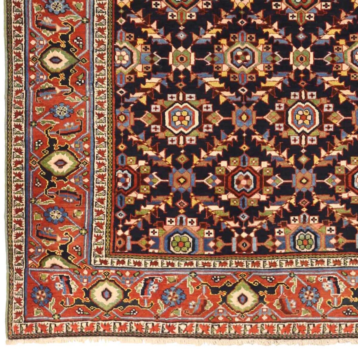 Thumbnail 12 for Antique Persian Heriz Traditional Rug 72603
