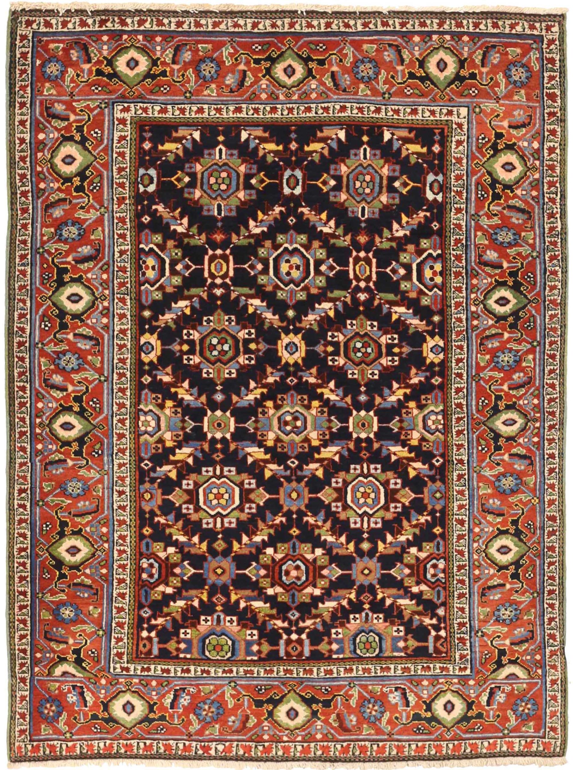 Thumbnail 6 for Antique Persian Heriz Traditional Rug 72603