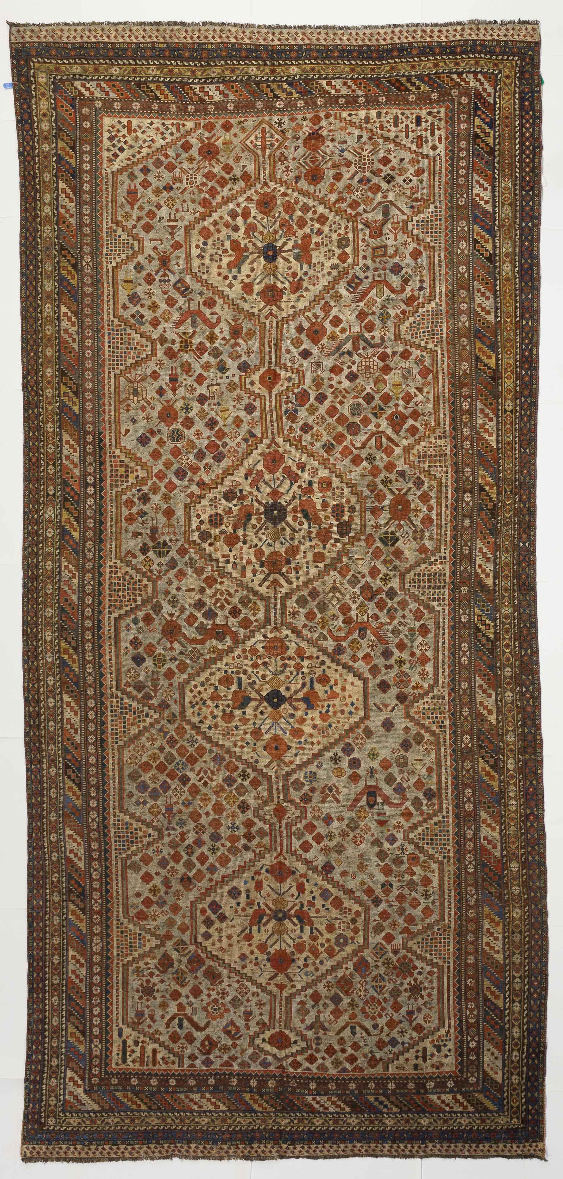 Thumbnail 12 for Antique Persian Shiraz Transitional Rug 11559