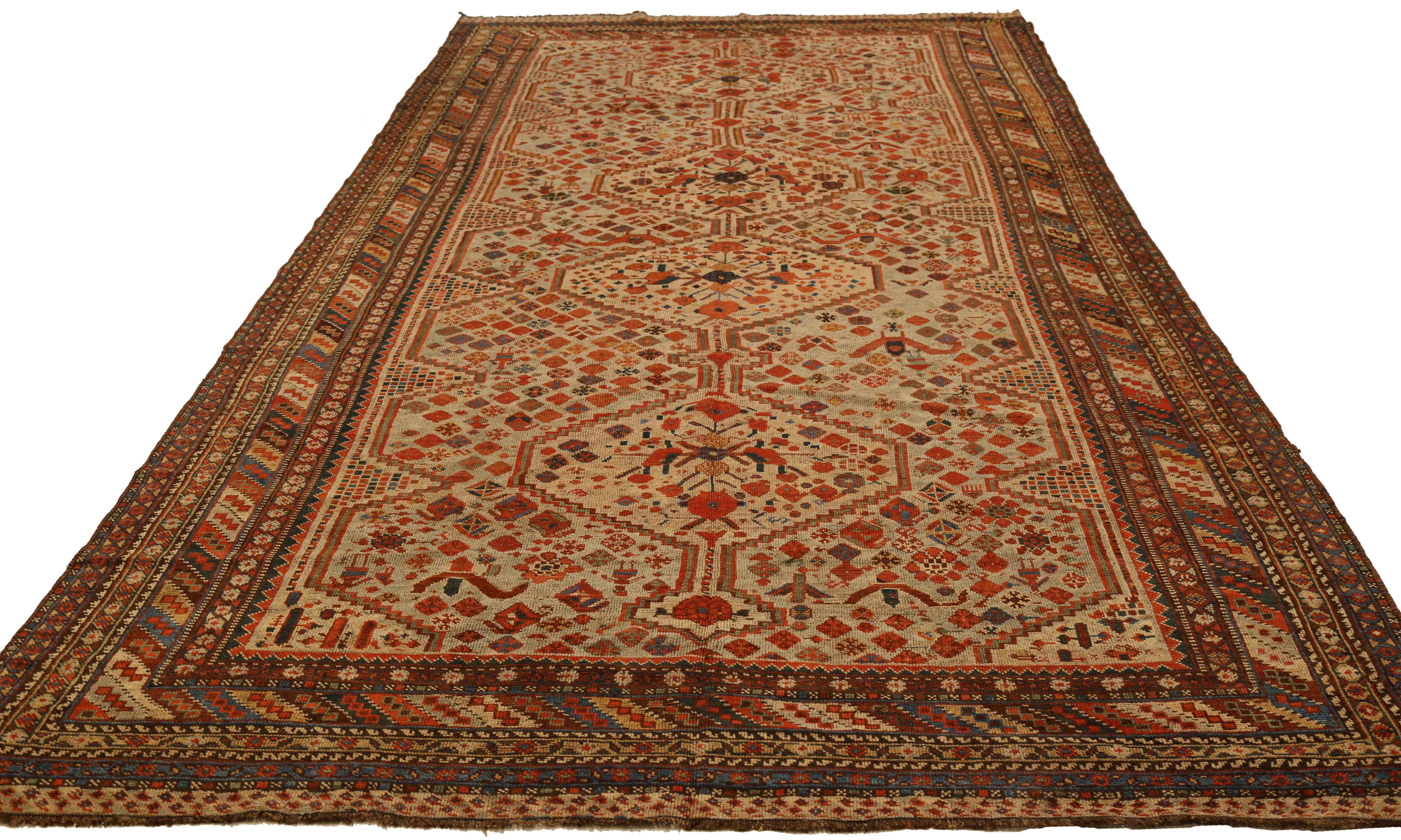Thumbnail 5 for Antique Persian Shiraz Transitional Rug 11559
