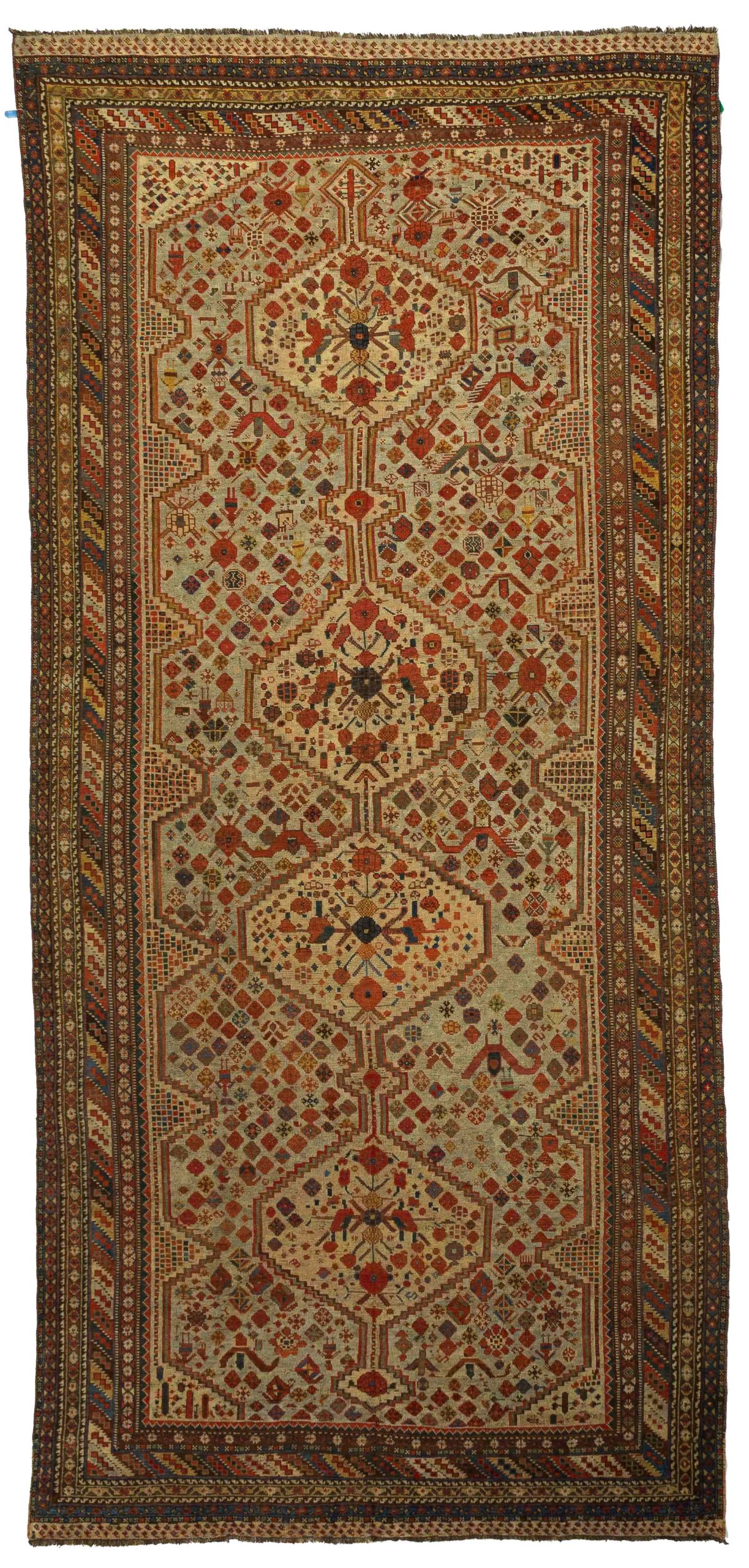 Thumbnail 14 for Antique Persian Shiraz Transitional Rug 11559