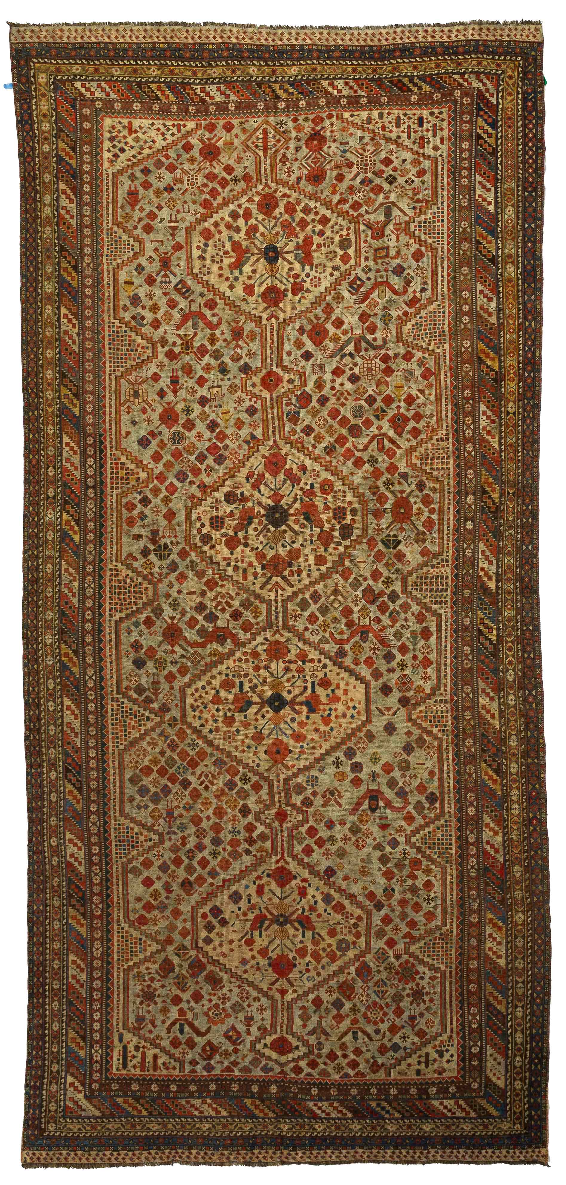 Thumbnail 7 for Antique Persian Shiraz Transitional Rug 11559