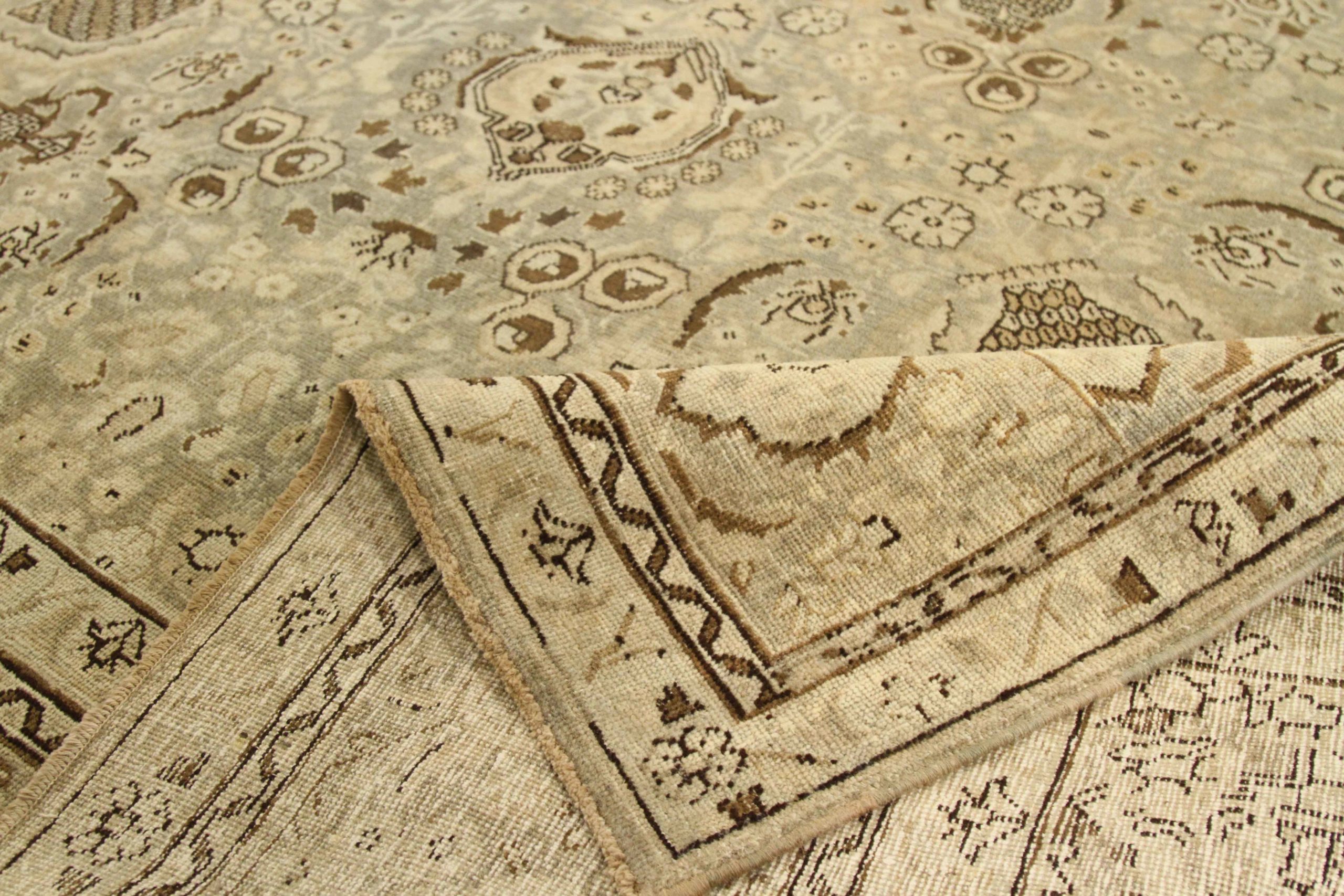 Thumbnail 10 for Antique Persian Tabriz Transitional Rug 67198