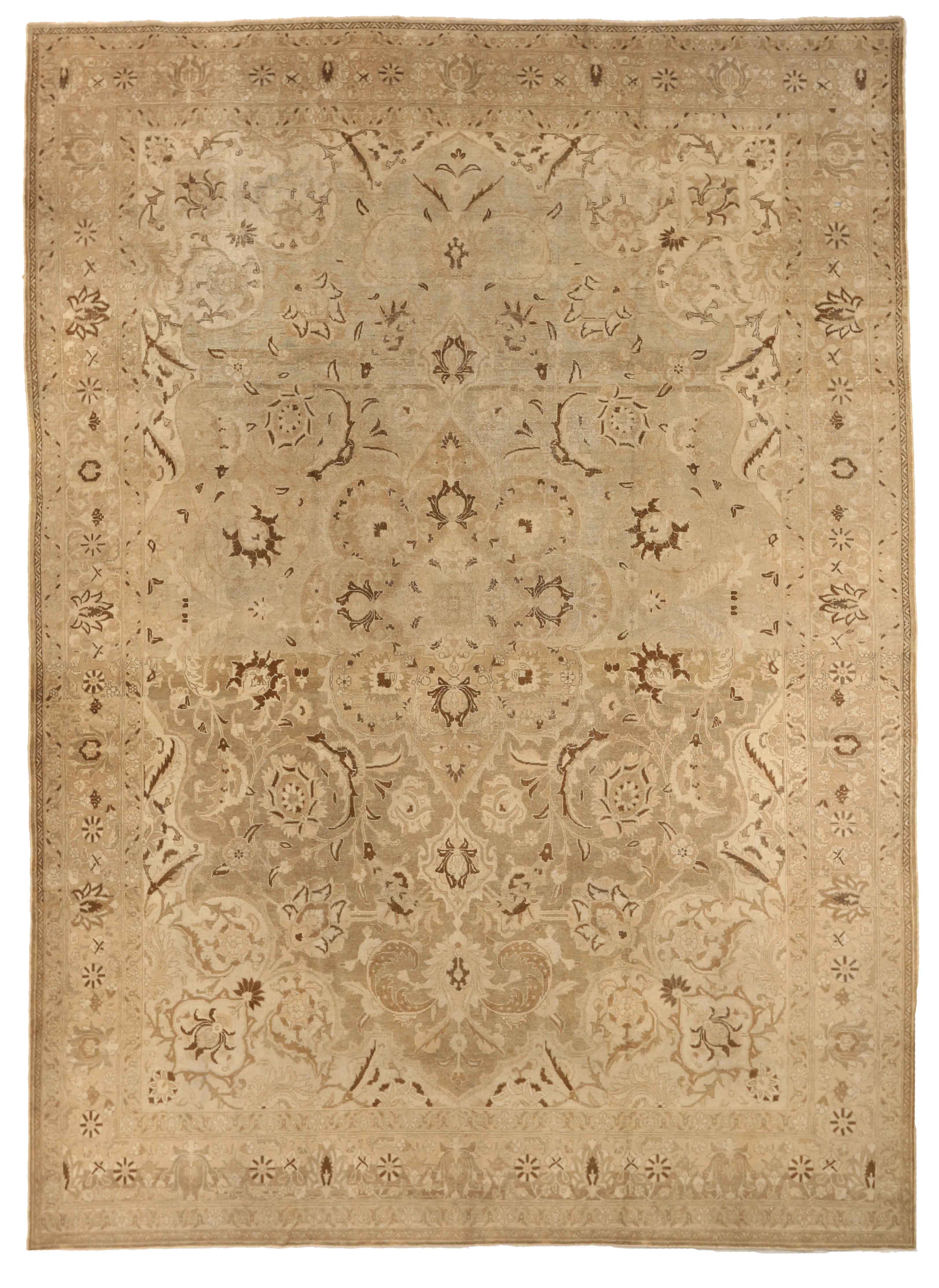 Thumbnail 14 for Antique Persian Tabriz Transitional Rug 67182