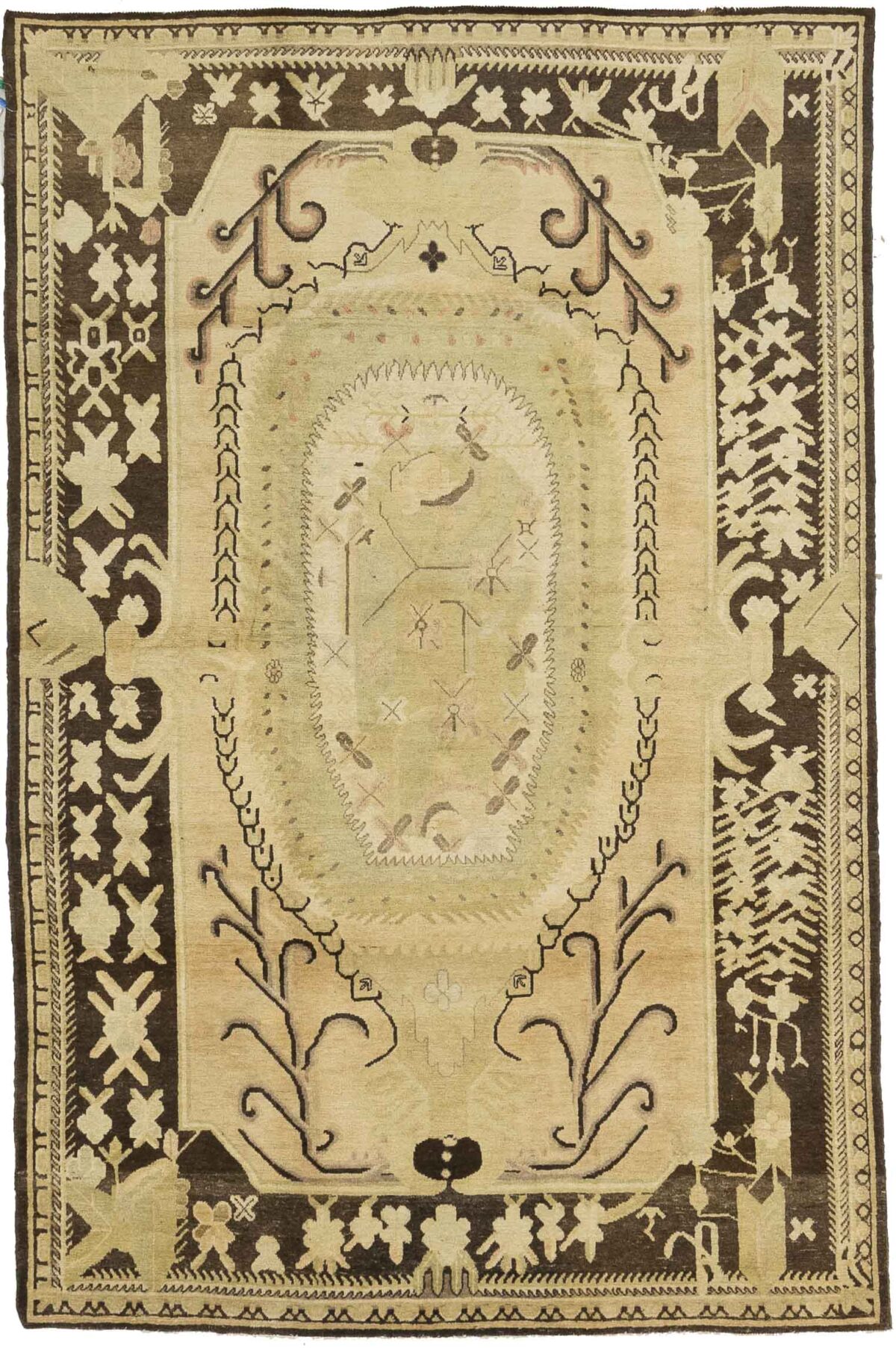 Thumbnail 9 for Antique Russia Khotan Transitional Rug 11706