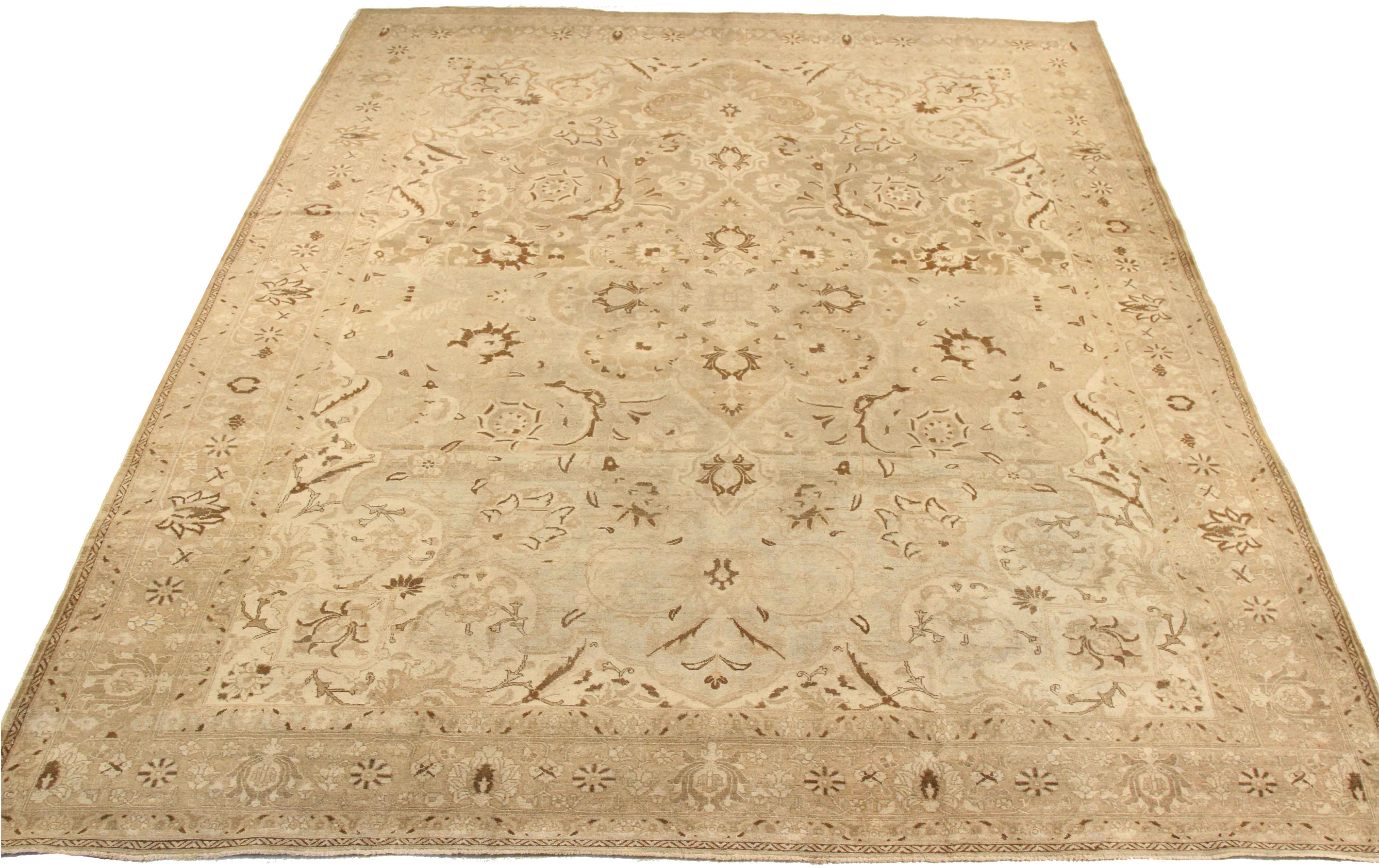 Thumbnail 15 for Antique Persian Tabriz Transitional Rug 67182