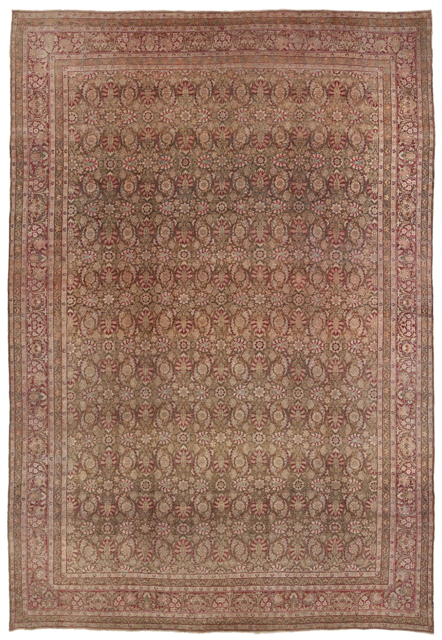 Thumbnail 6 for Antique Persian Yazd Transitional Rug 11721