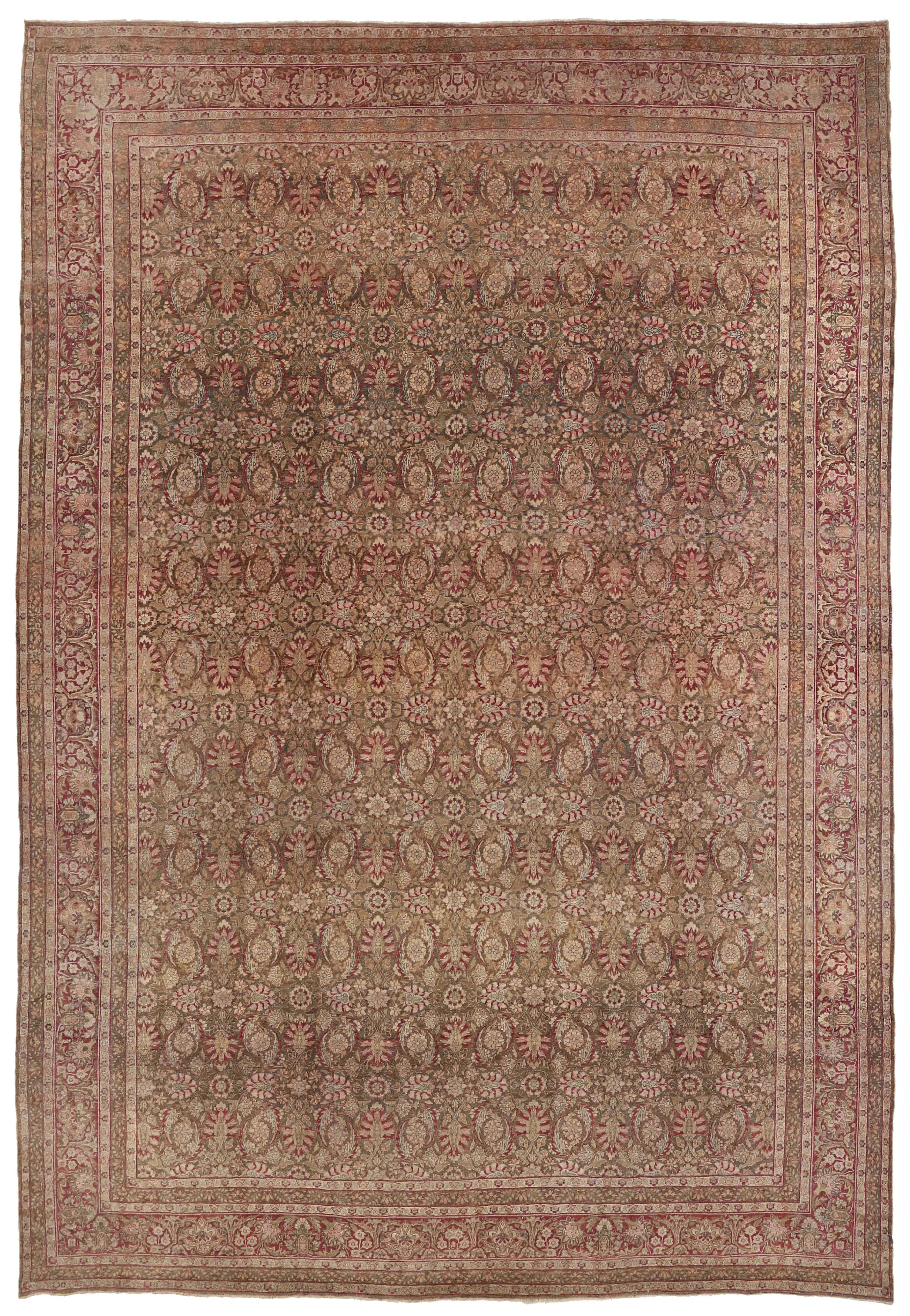 Thumbnail 2 for Antique Persian Yazd Transitional Rug 11721