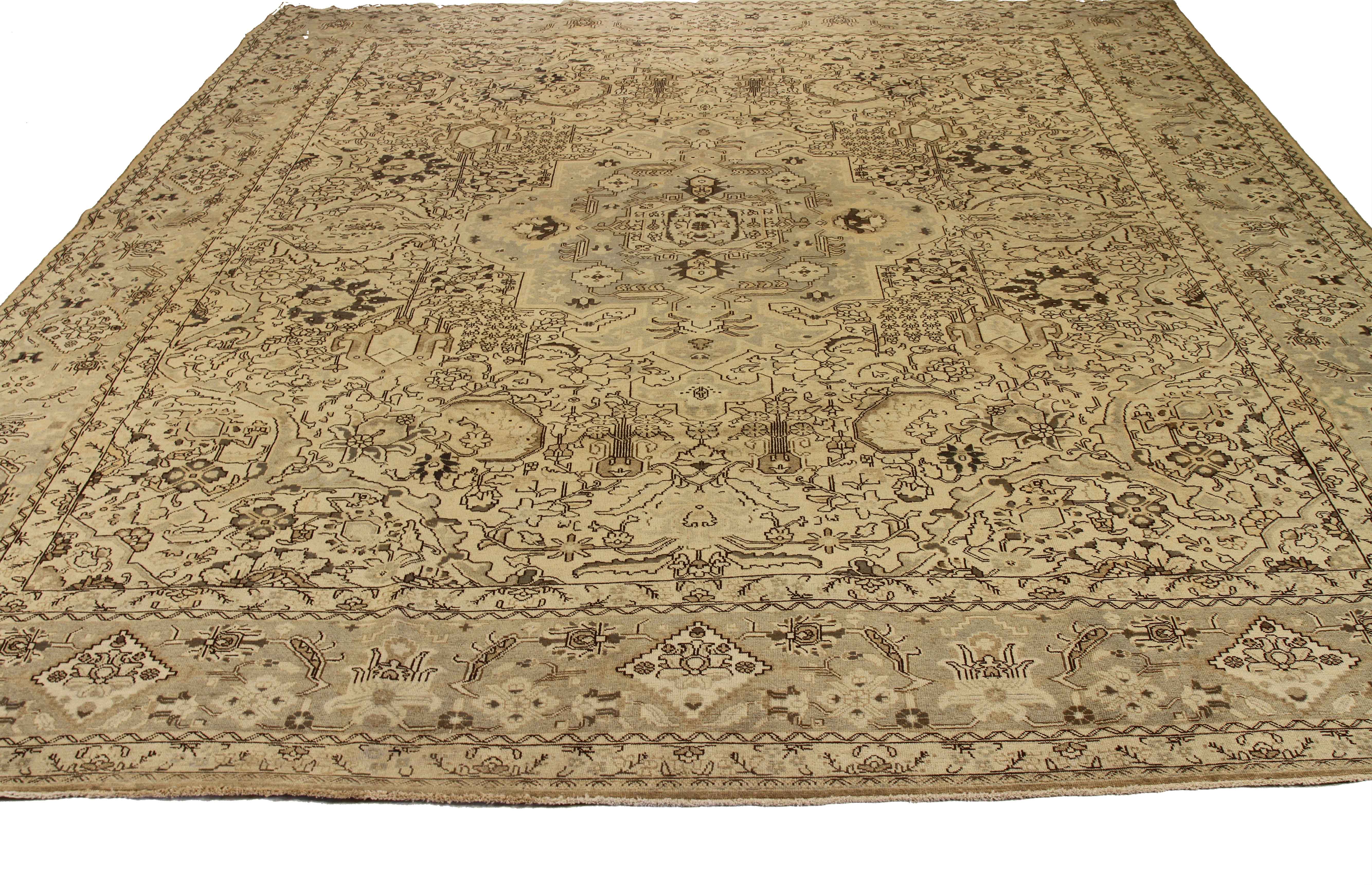 Thumbnail 6 for Antique Persian Tabriz Transitional Rug 11722