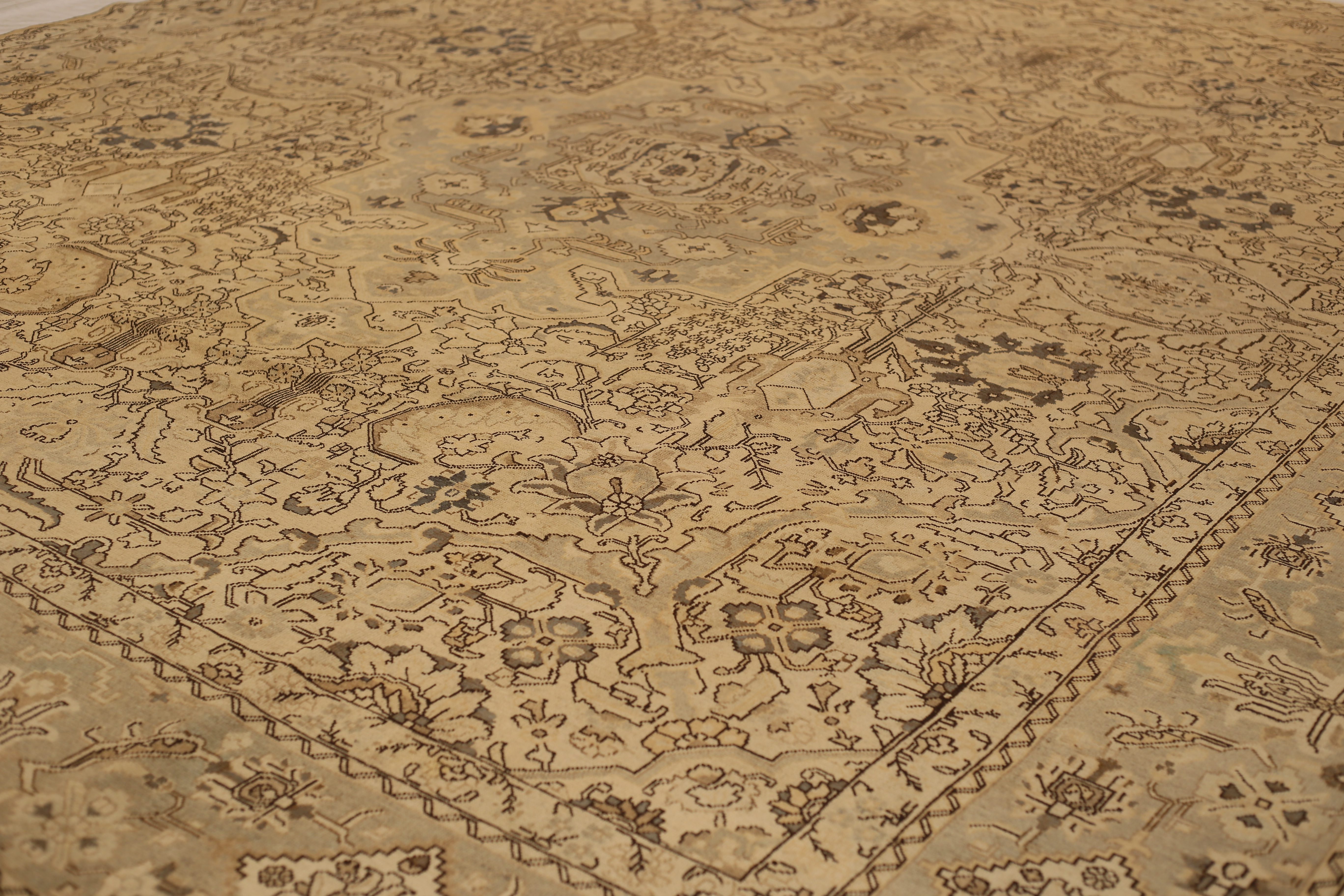 Thumbnail 5 for Antique Persian Tabriz Transitional Rug 11722