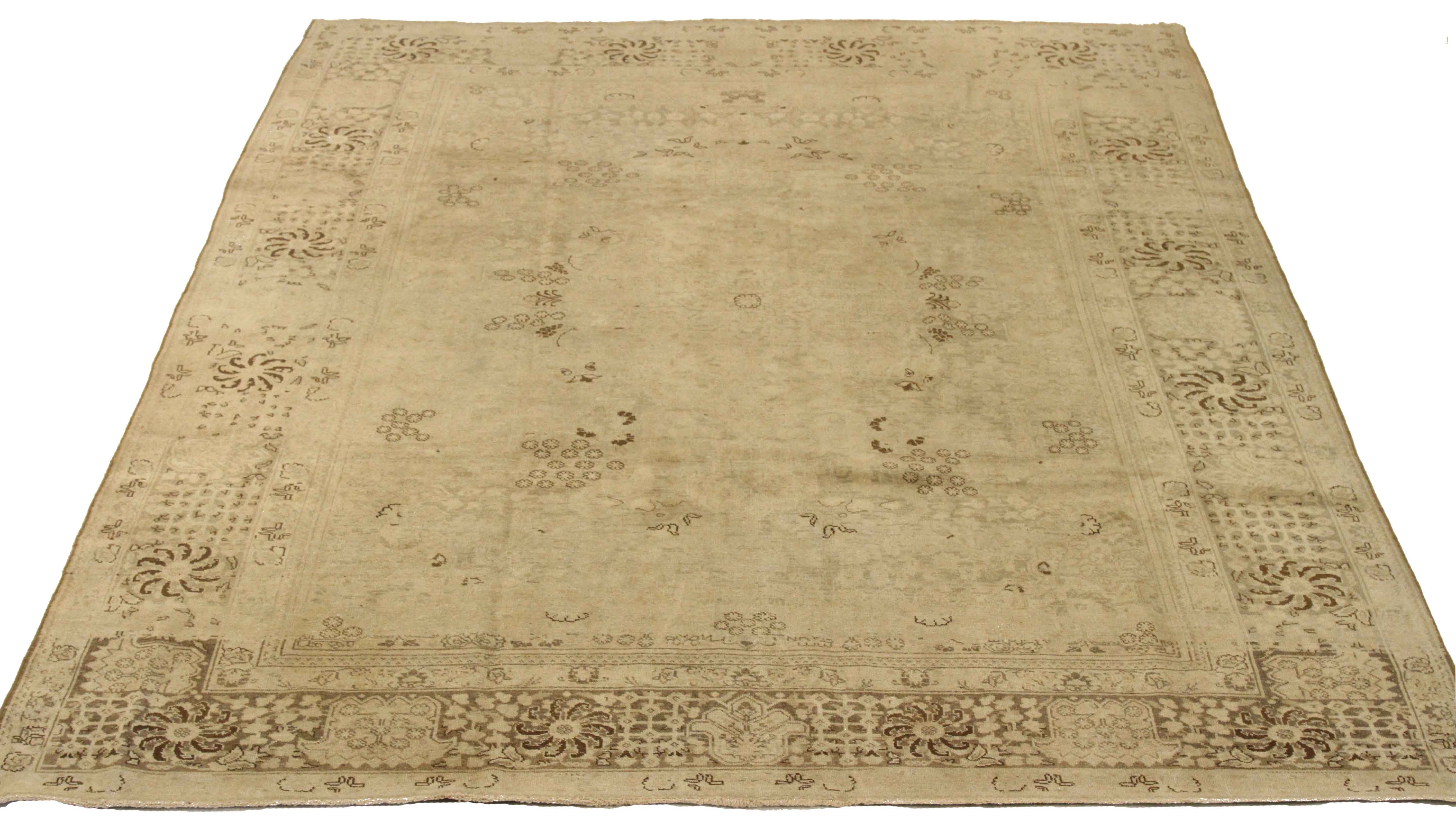 Thumbnail 14 for Antique Persian Tabriz Transitional Rug 67188