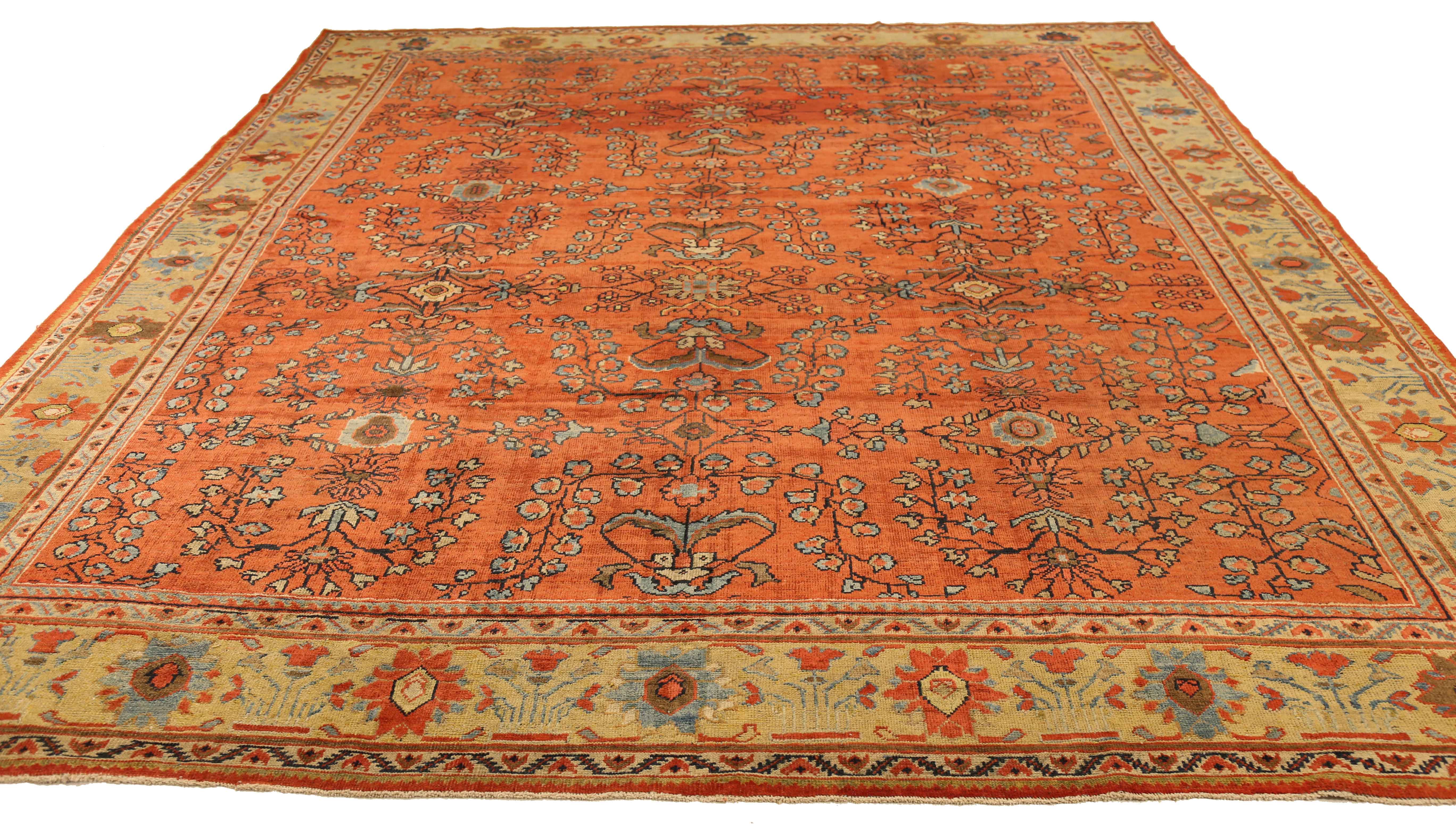 Thumbnail 7 for Antique Persian Mahal Transitional Rug 12076