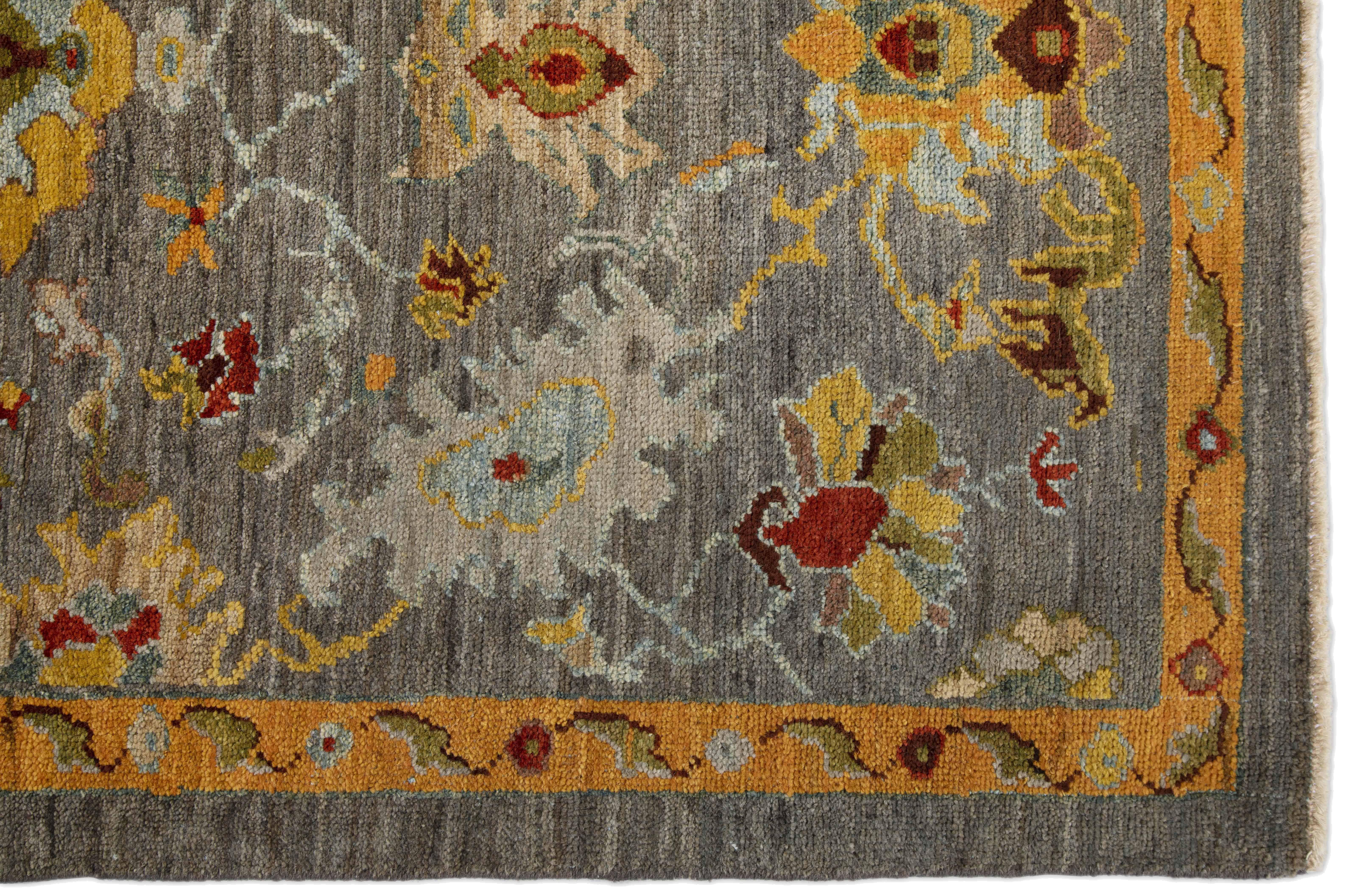 Thumbnail 3 for Turkey Sultanabad Tribal Rug 88590