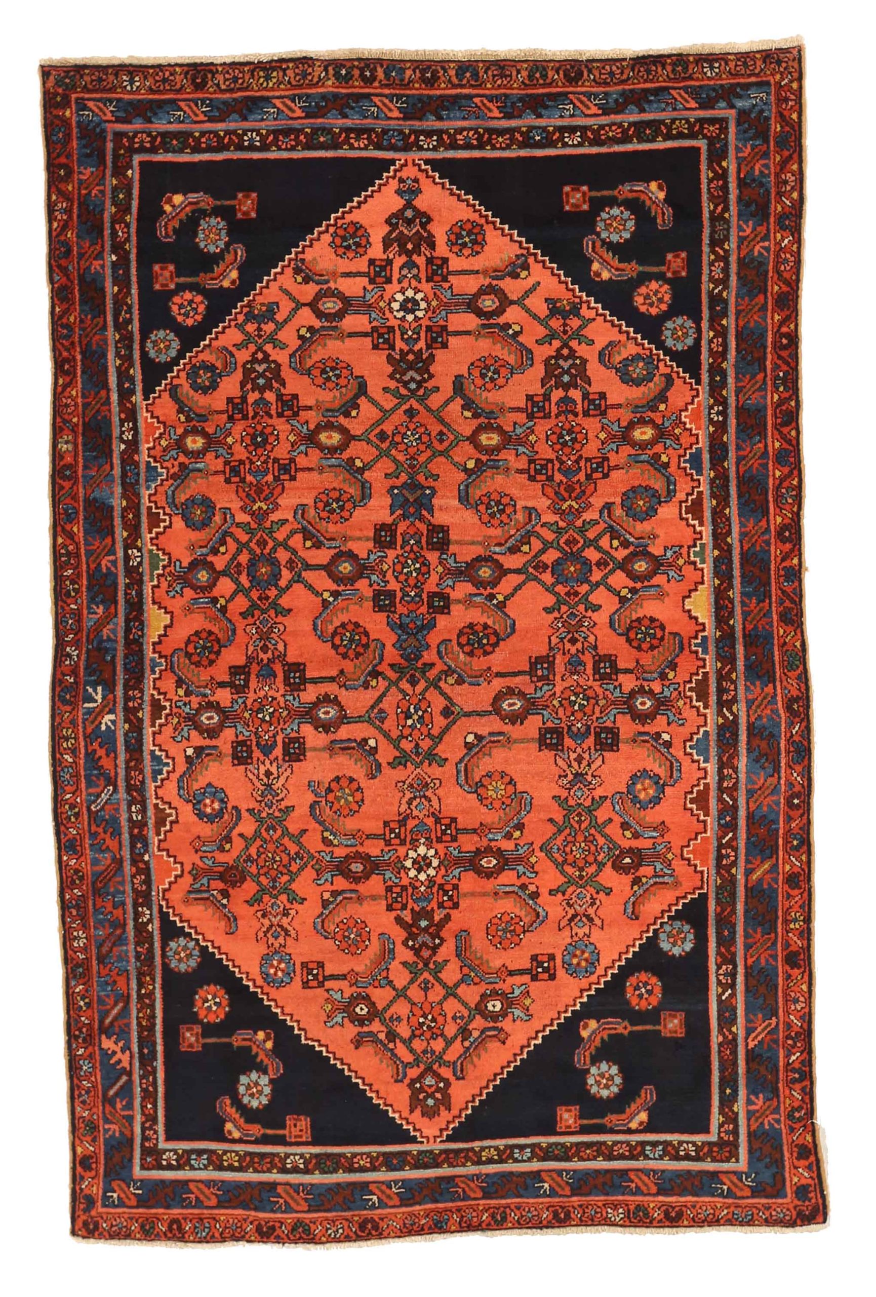 Thumbnail 6 for Antique Persian Hamadan Traditional Rug 12080