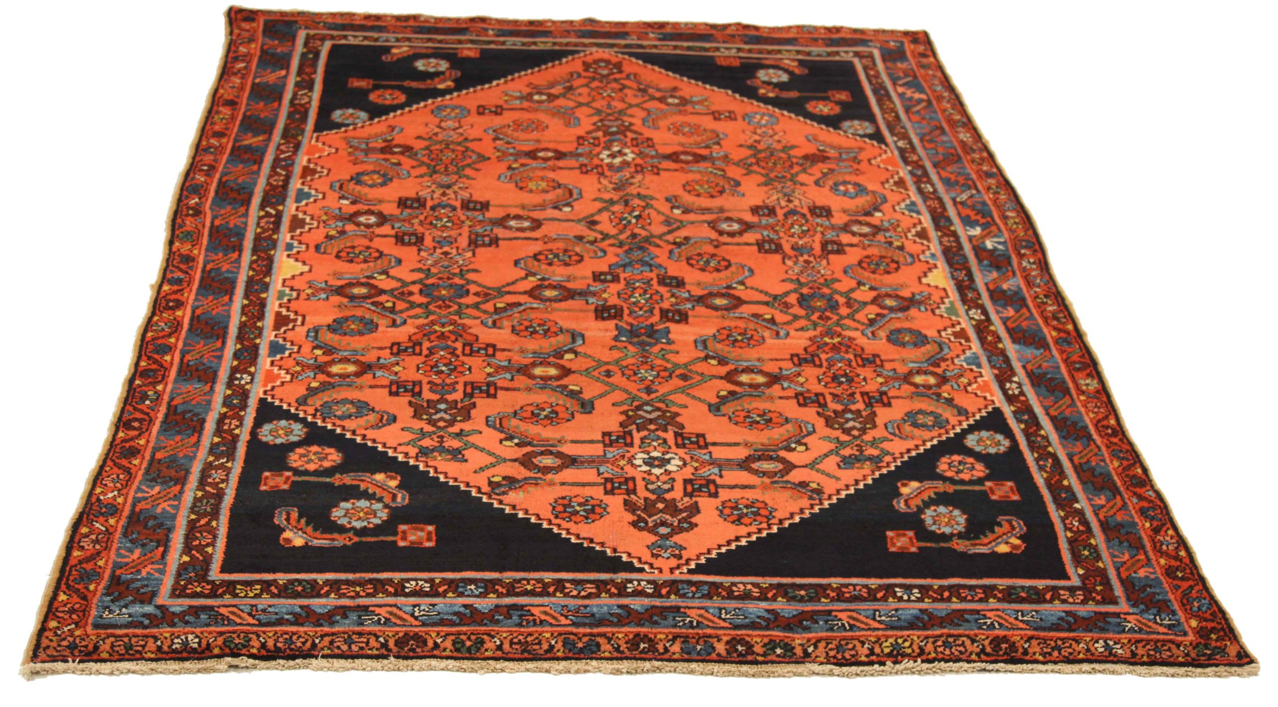 Thumbnail 12 for Antique Persian Hamadan Traditional Rug 12080