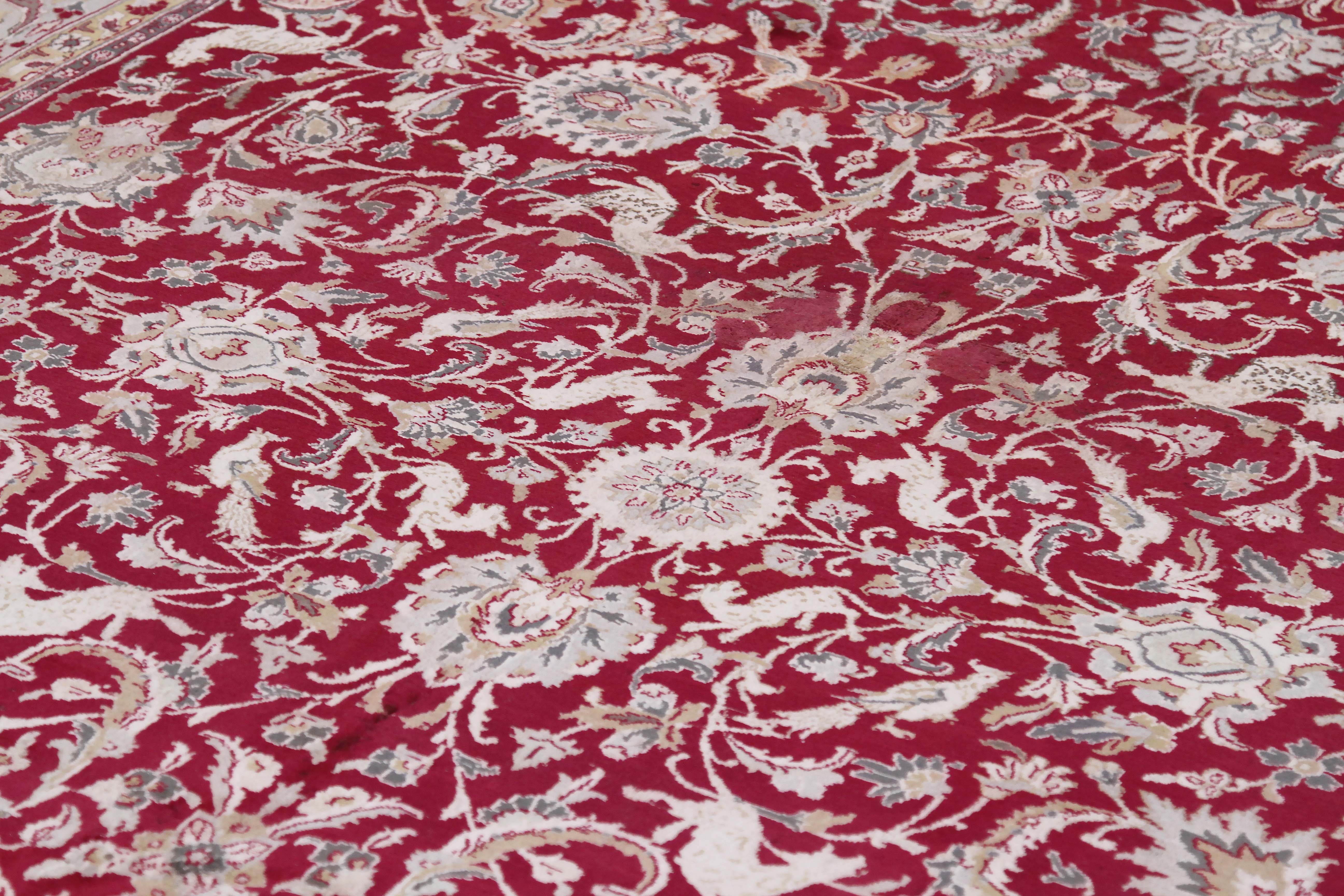 Thumbnail 9 for Antique Persian Tabriz Traditional Rug 12710