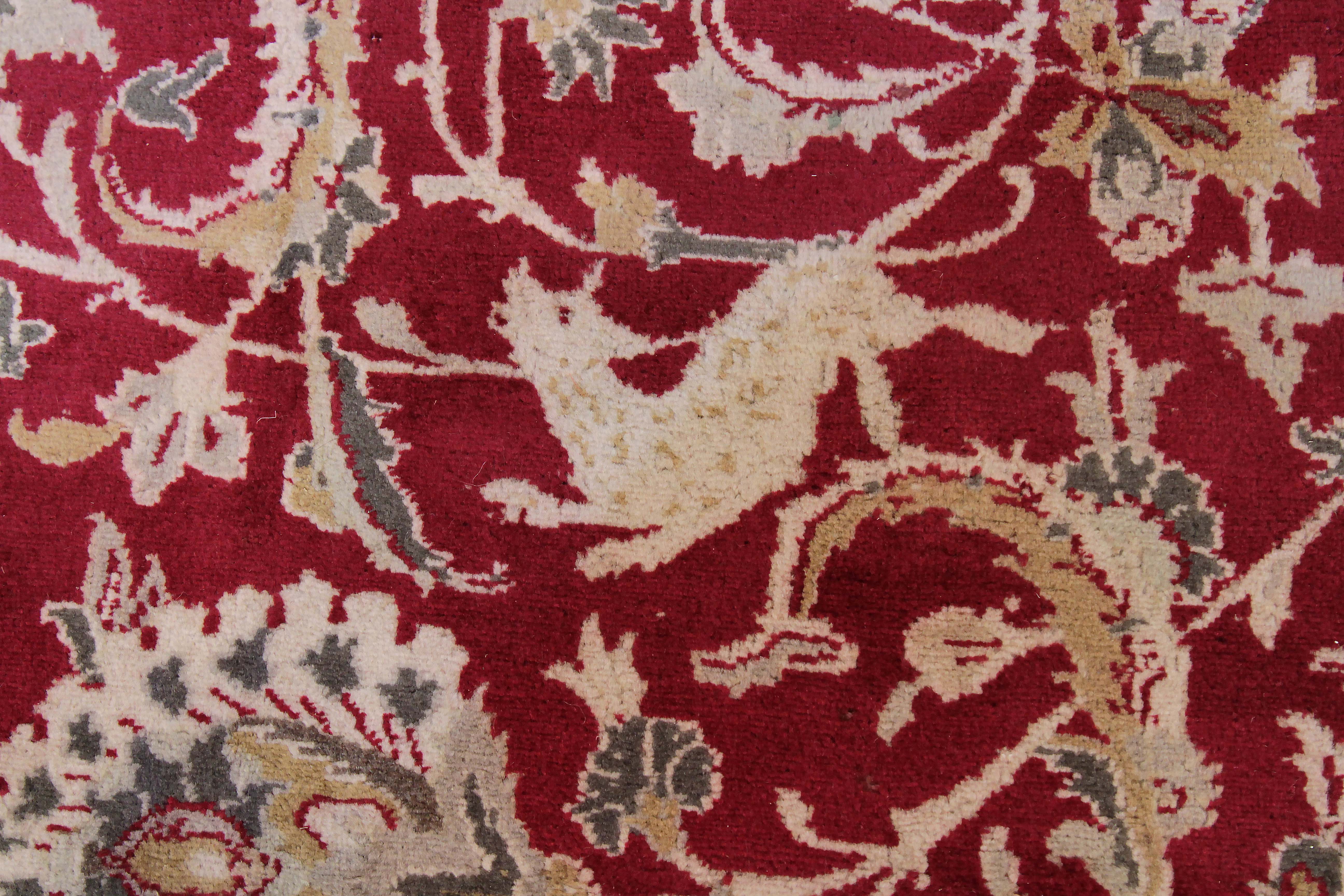 Thumbnail 8 for Antique Persian Tabriz Traditional Rug 12710