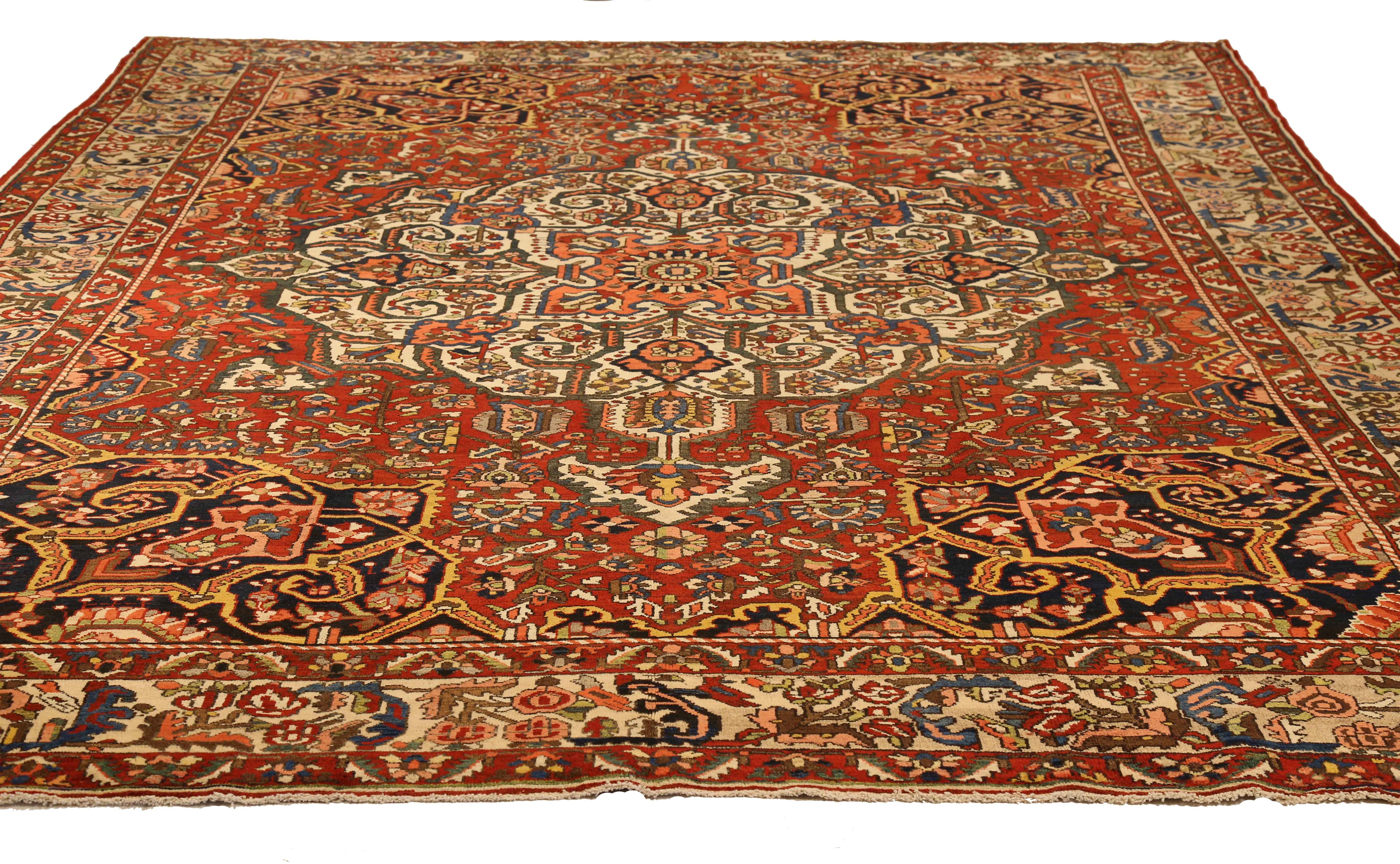 Thumbnail 5 for Antique Persian Bakhtiar Traditional Rug 12700