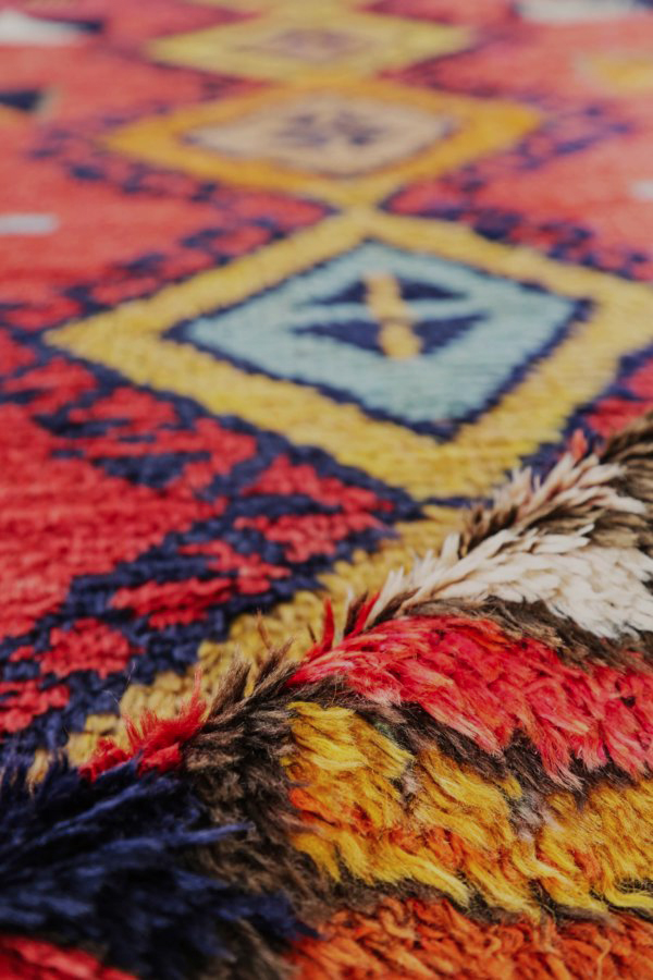 Thumbnail 2 for Antique Persian Gabbeh Transitional Rug 91236
