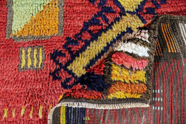 Thumbnail 4 for Antique Persian Gabbeh Transitional Rug 91236