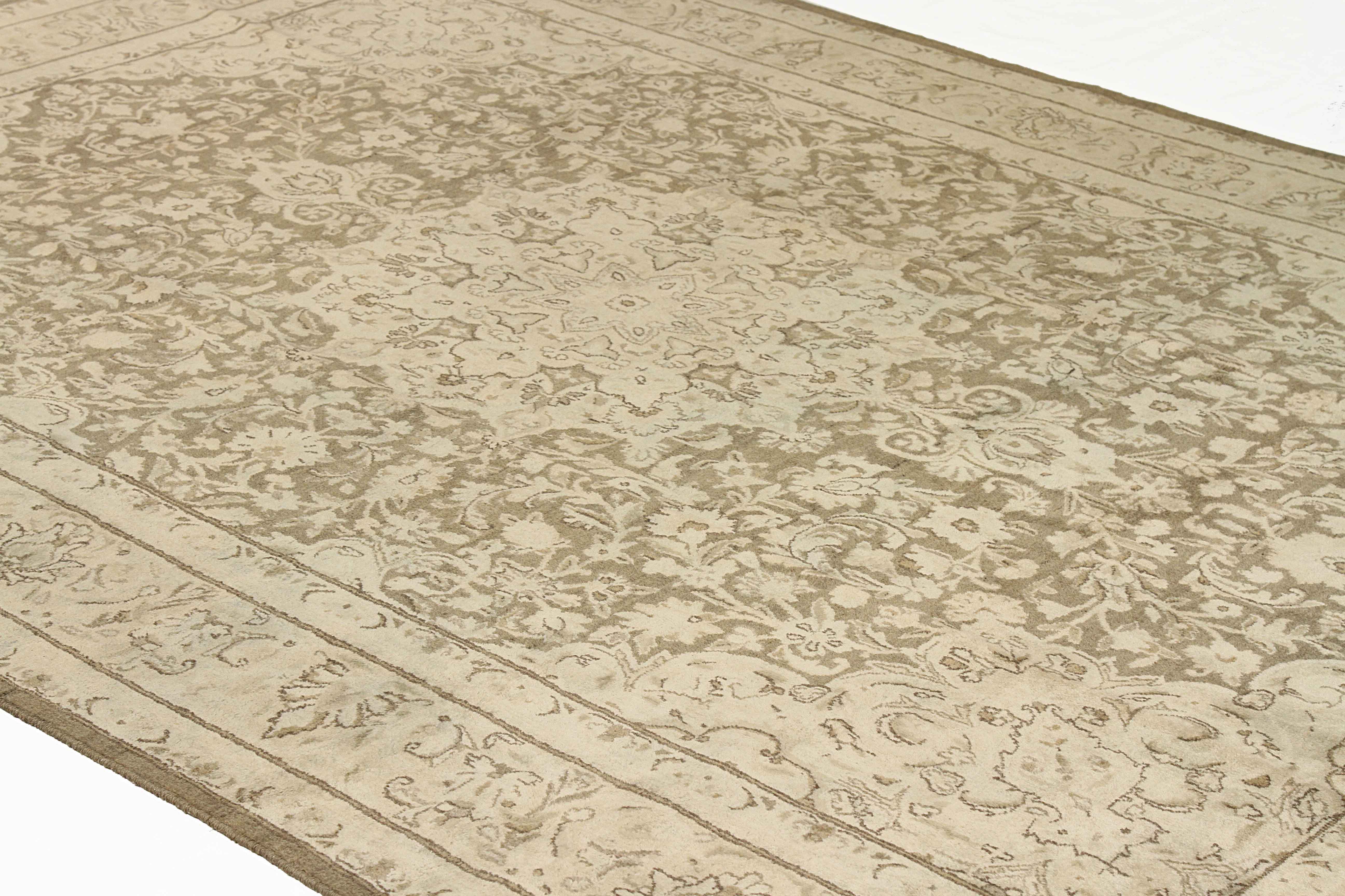 Thumbnail 4 for Antique Persian Kerman Transitional Rug 12724