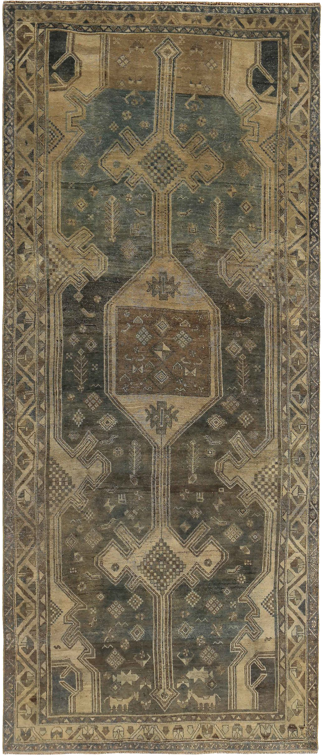 Thumbnail 5 for Antique Persian Bijar Transitional Rug 89677