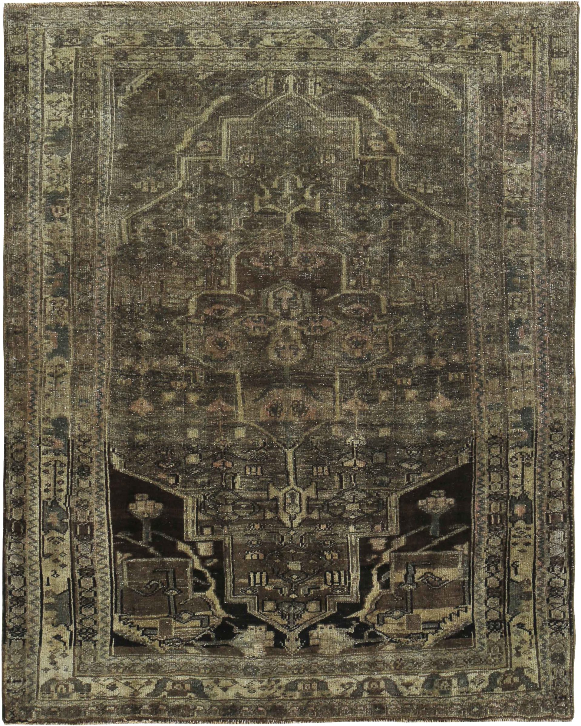Thumbnail 10 for Antique Persian Bijar Transitional Rug 89650