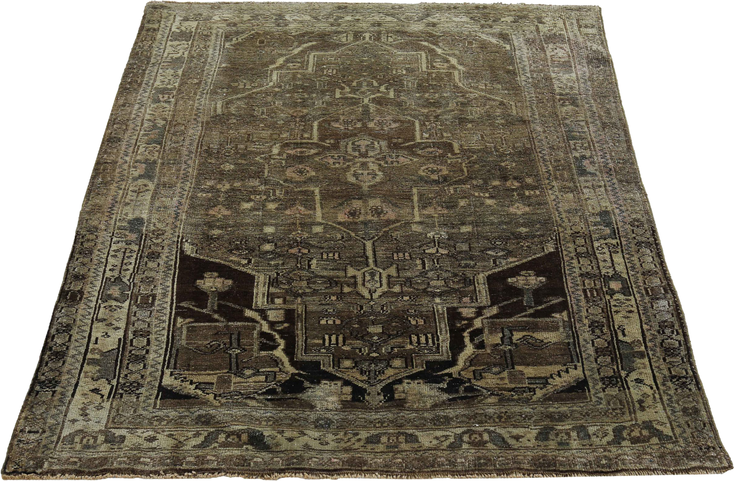 Thumbnail 4 for Antique Persian Bijar Transitional Rug 89650