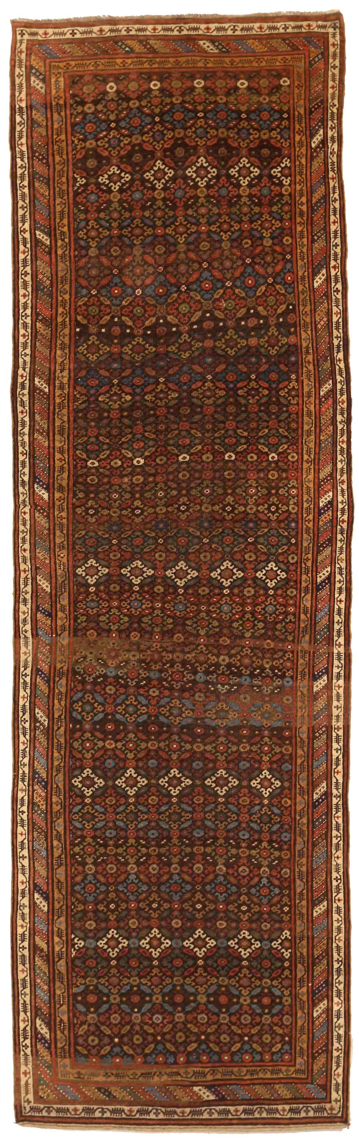 Thumbnail 10 for Antique Persian Bijar Transitional Rug 72673