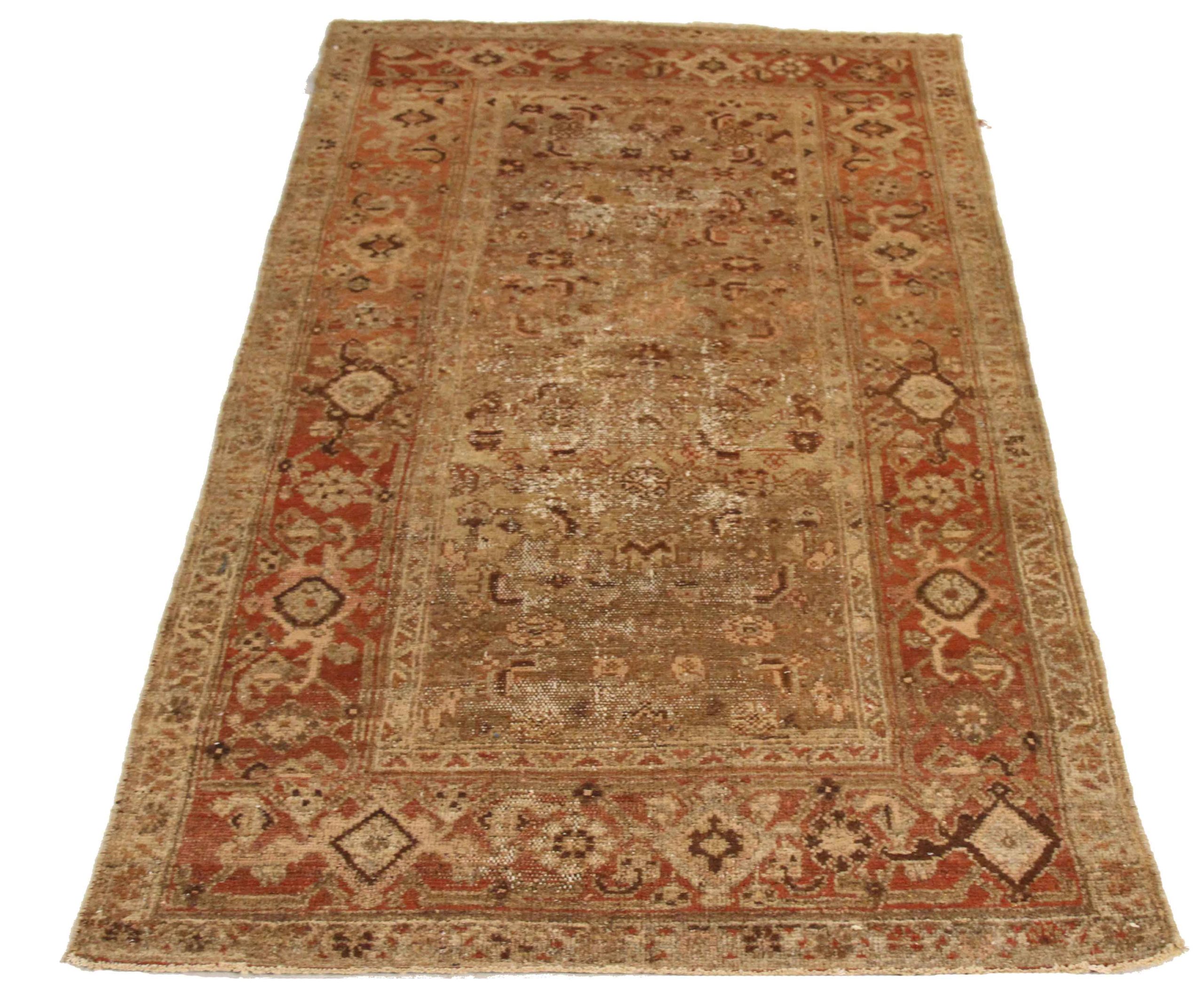 Thumbnail 10 for Antique Persian Zanjan Transitional Rug 67873