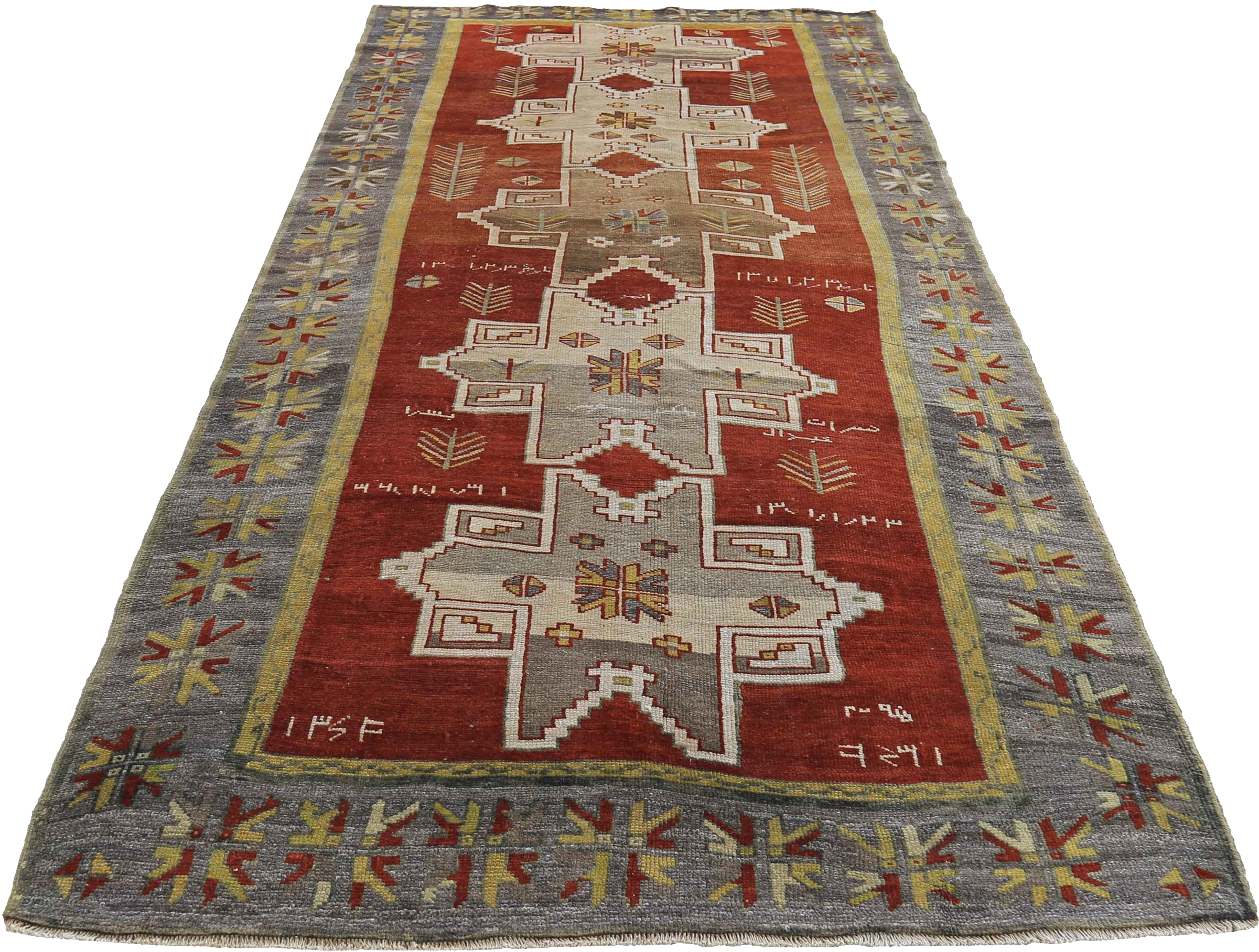 Thumbnail 3 for Antique Persian Azarbaijan Traditional Rug 89659