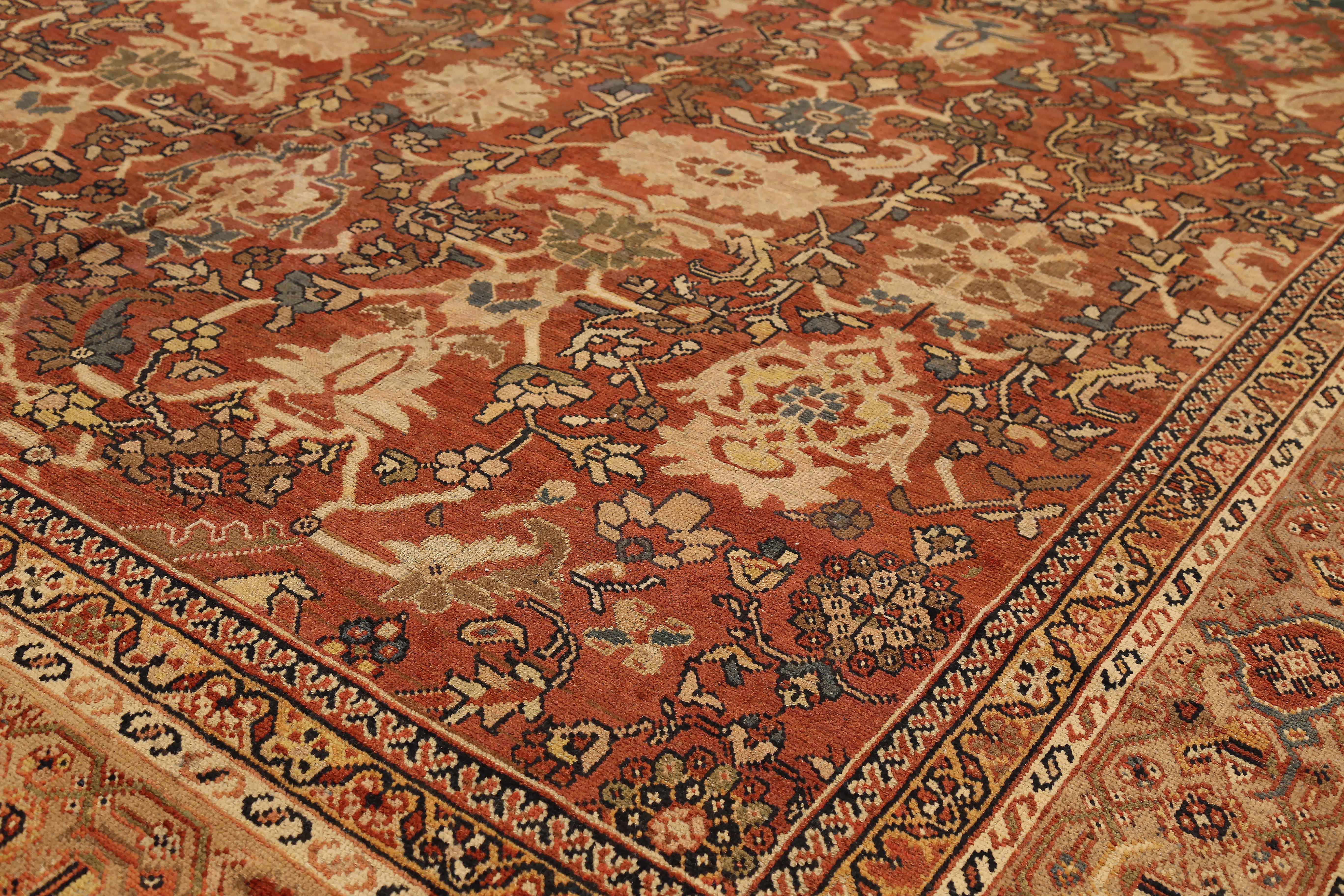 Thumbnail 2 for Antique Persian Mahal Traditional Rug 72633