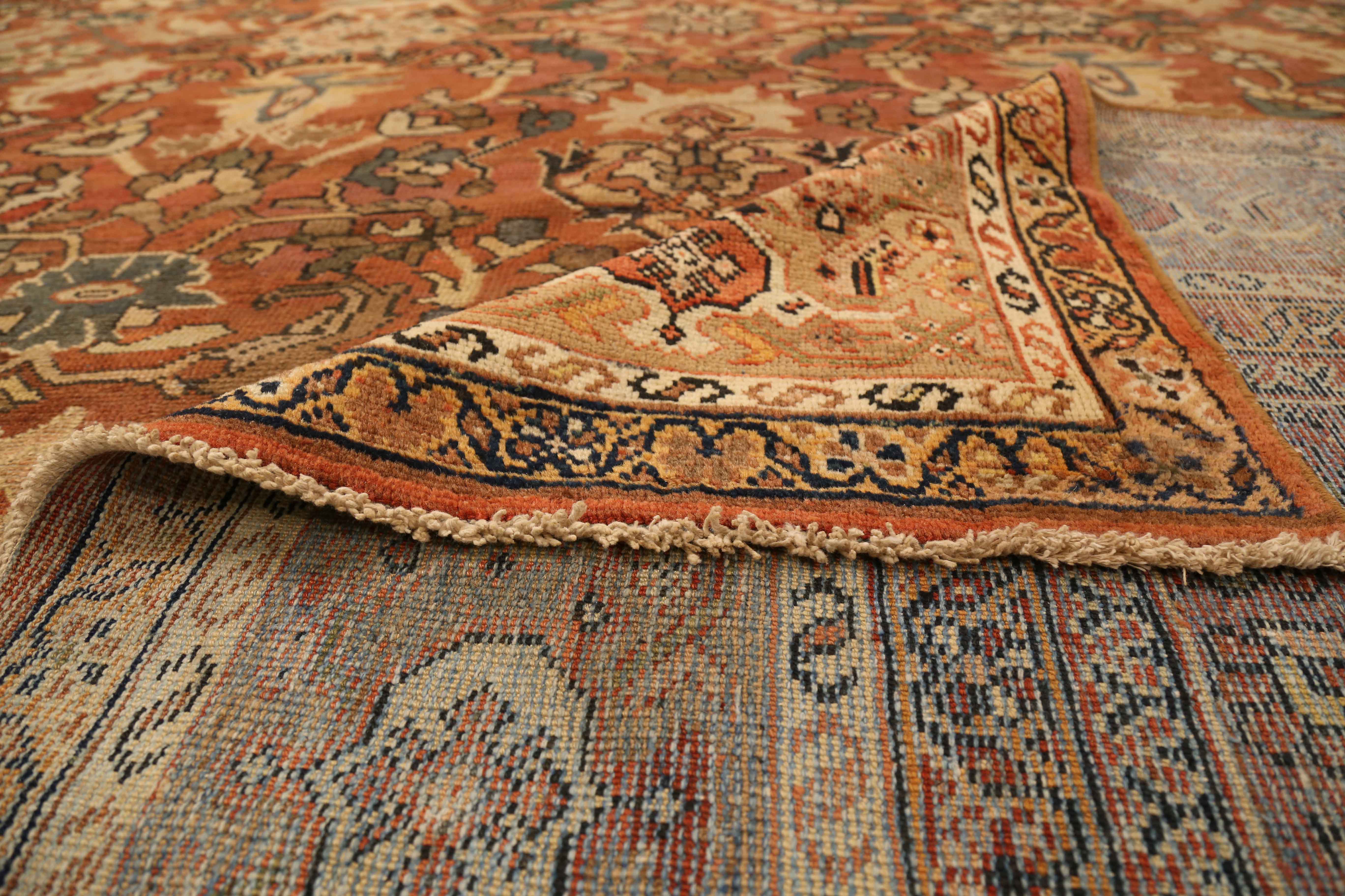 Thumbnail 5 for Antique Persian Mahal Traditional Rug 72633