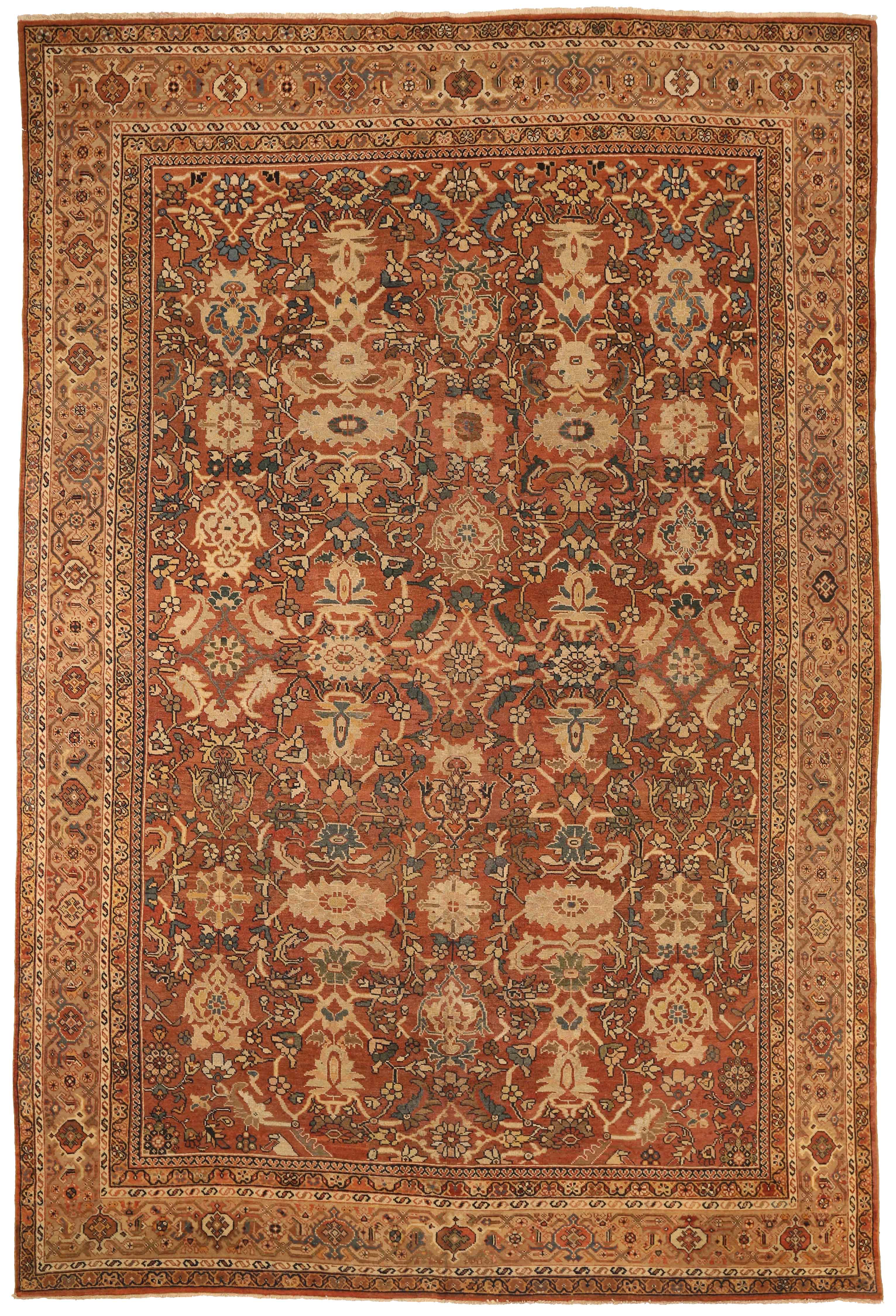 Thumbnail 3 for Antique Persian Mahal Traditional Rug 72633
