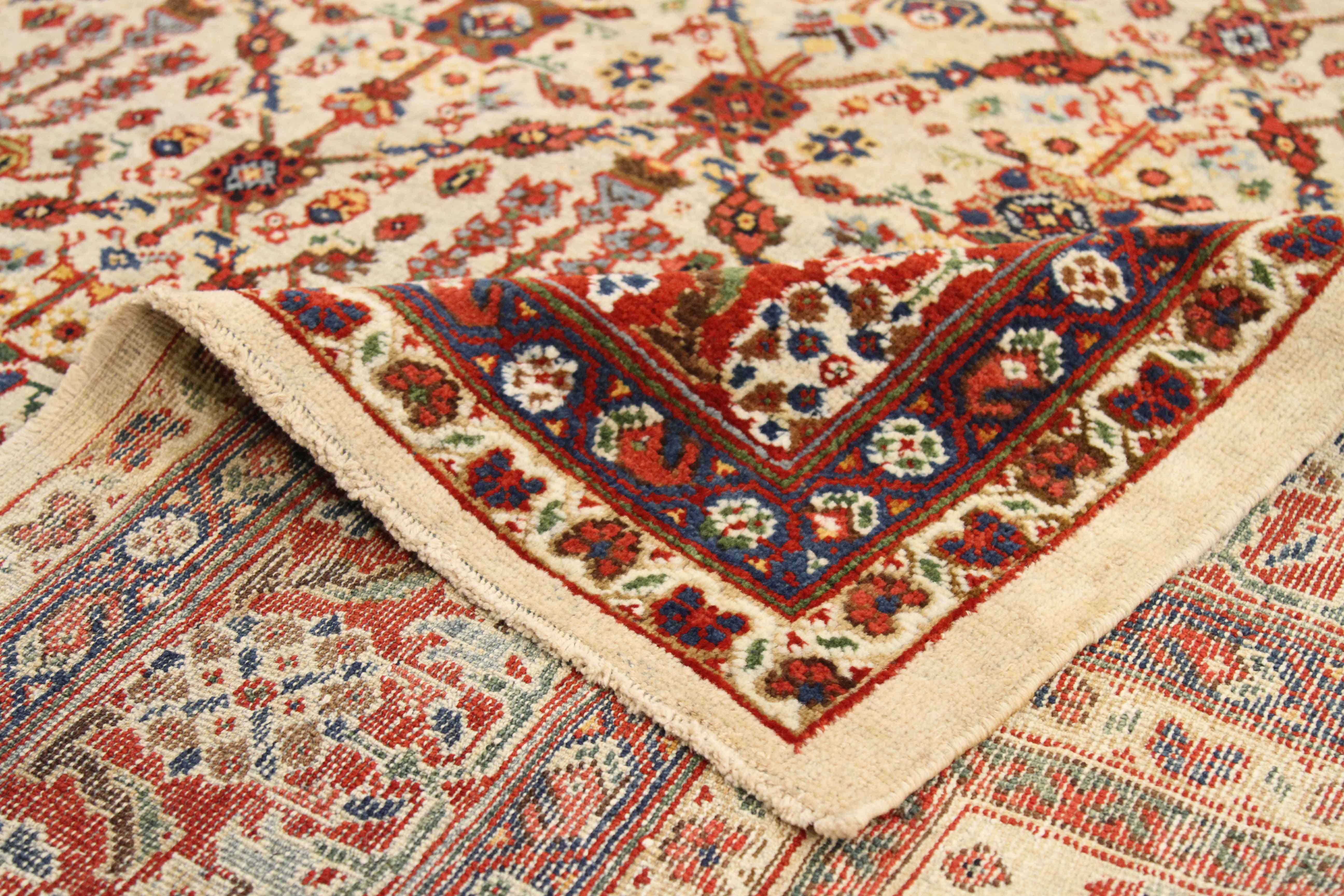 Thumbnail 14 for Antique Persian Meshkabad Traditional Rug 67863