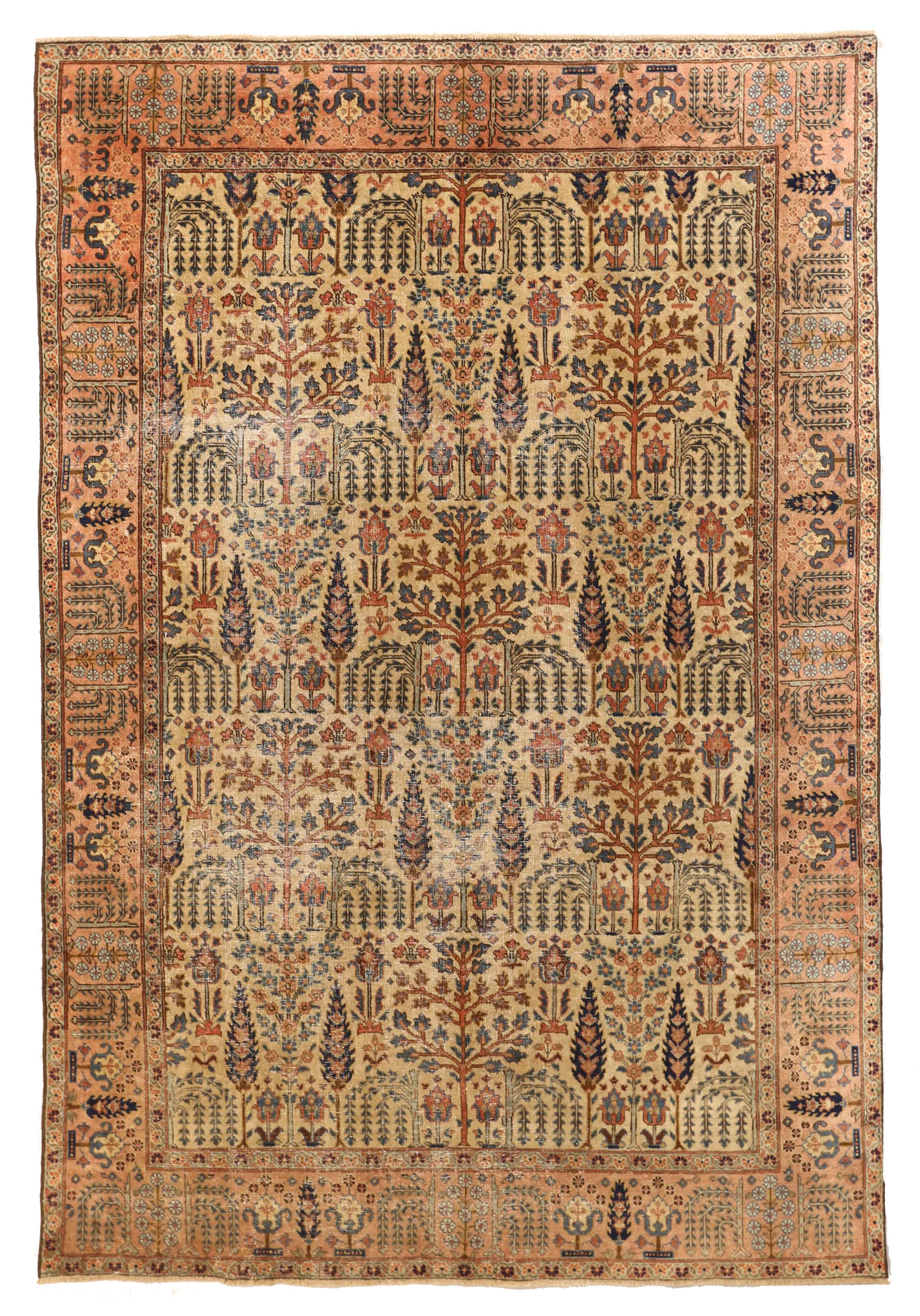 Thumbnail 3 for Antique Persian Tabriz Transitional Rug 67868