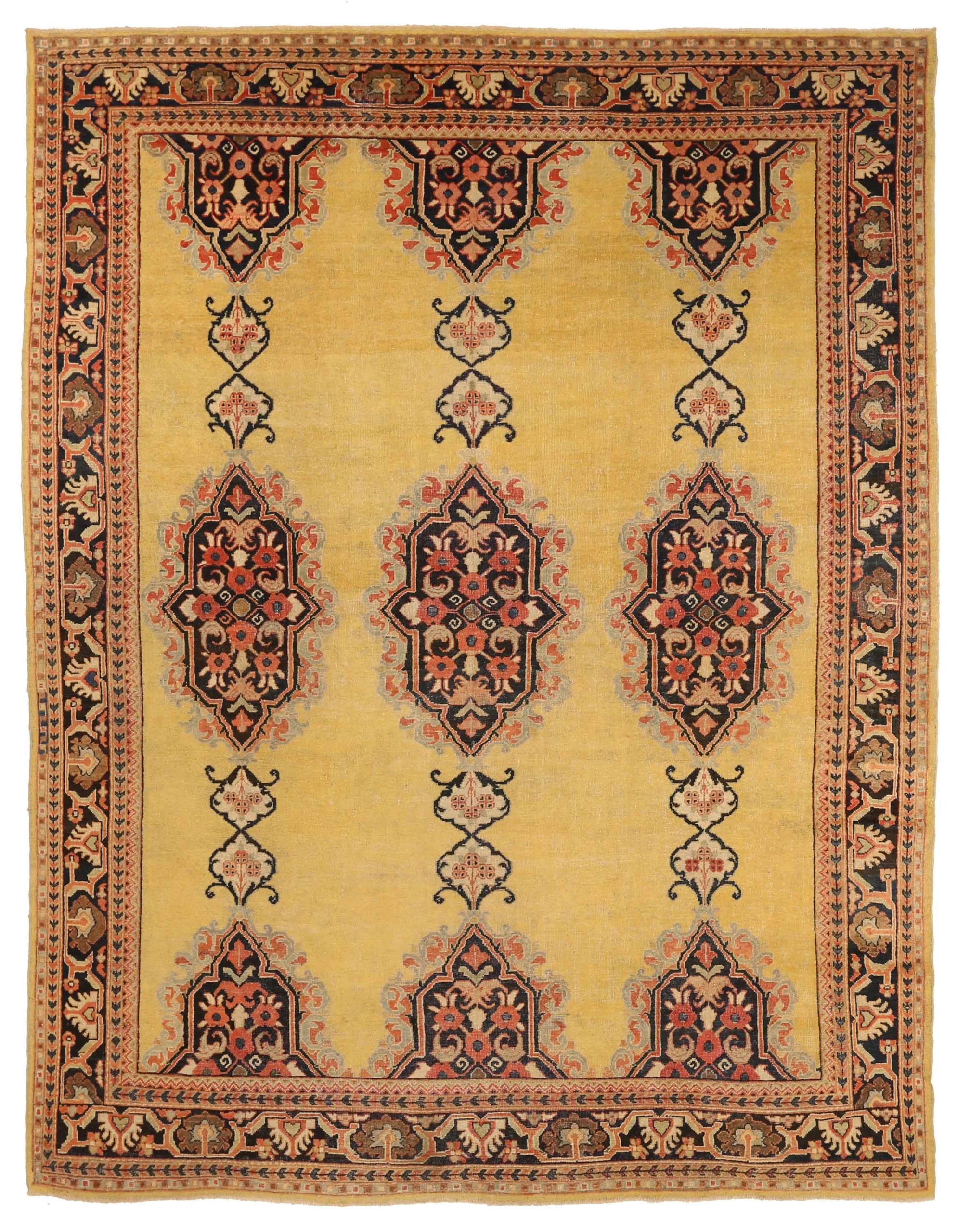 Thumbnail 3 for Antique Persian Sultanabad Traditional Rug 72760