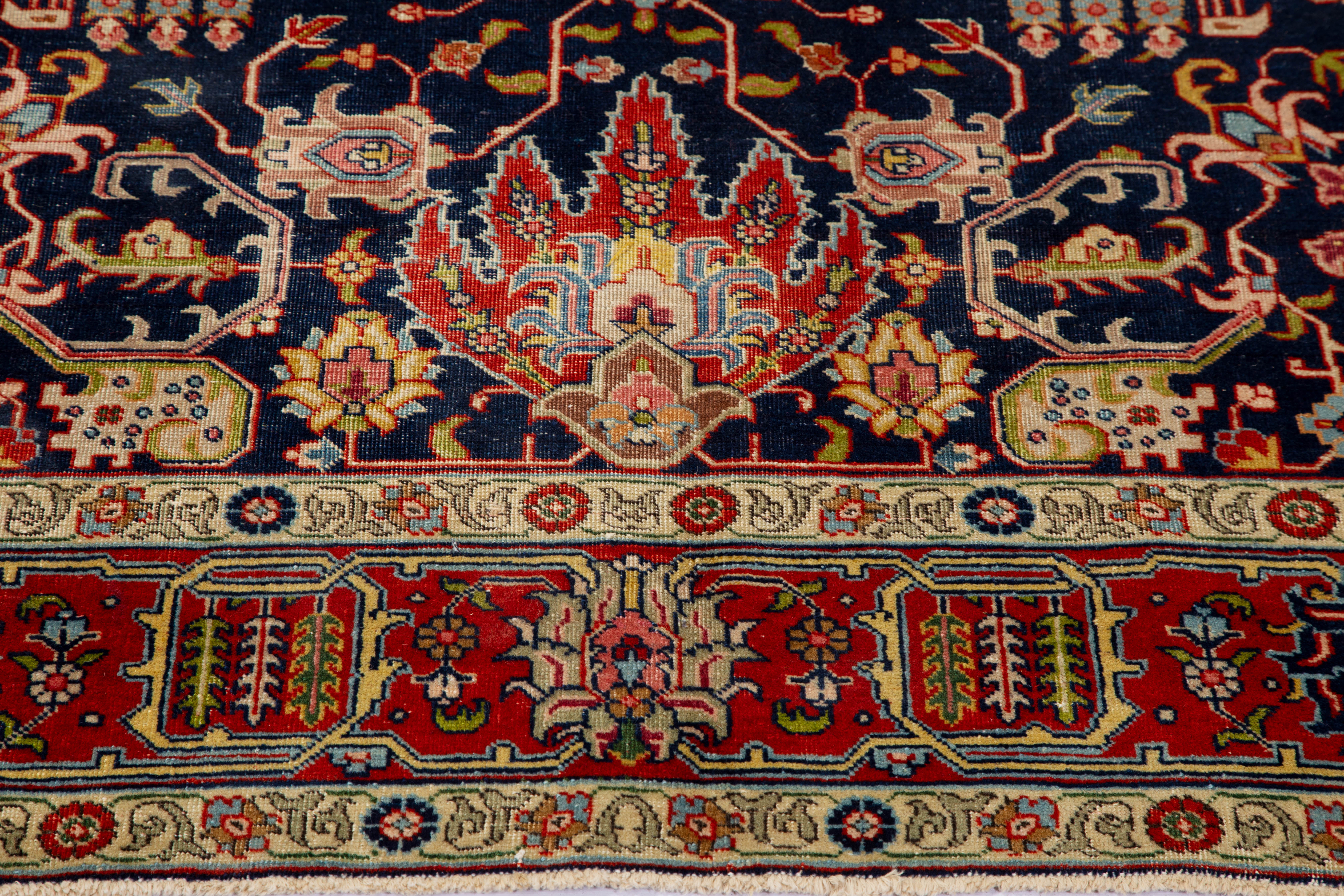 Thumbnail 7 for Antique Persian Tabriz Traditional Rug 88415