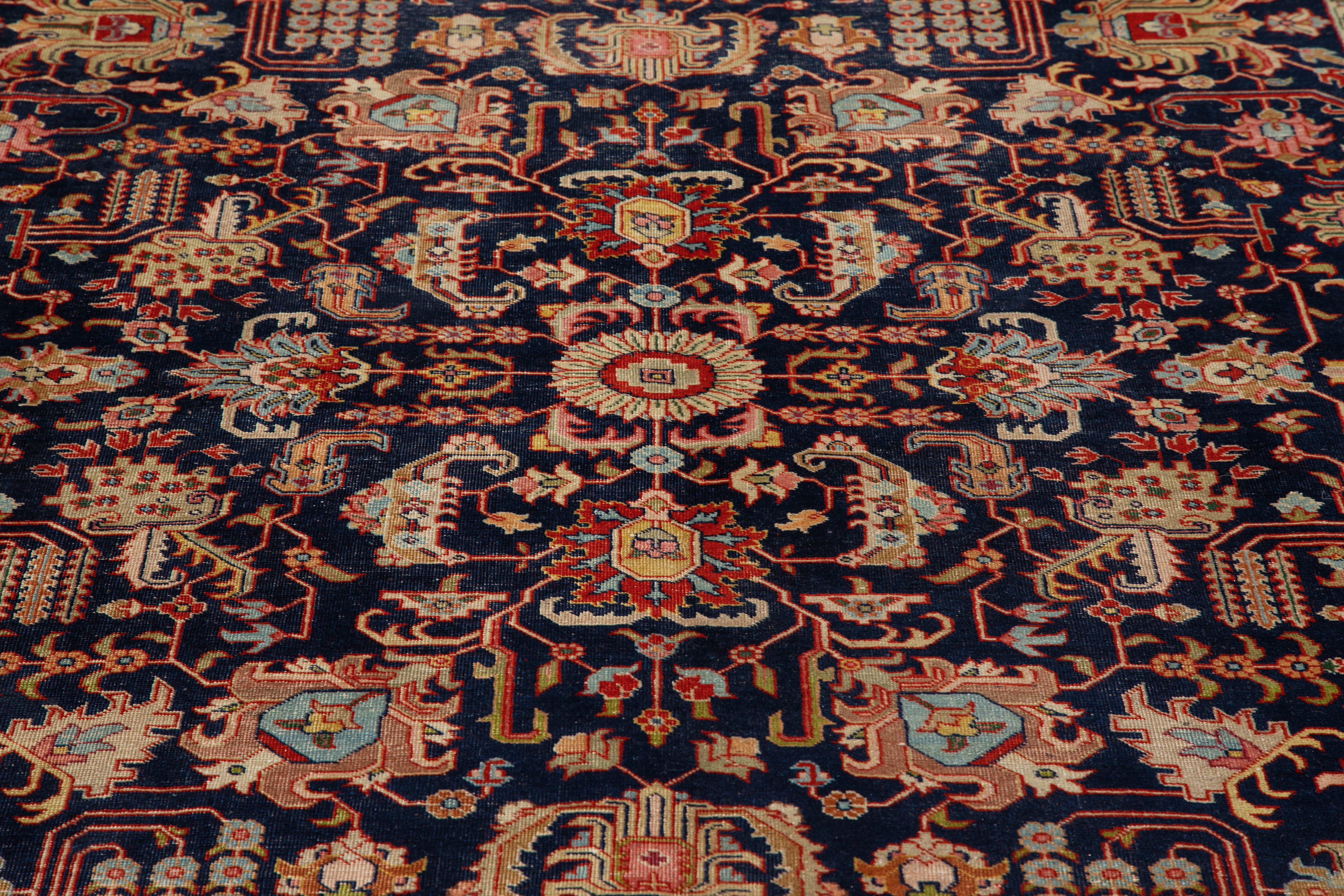 Thumbnail 5 for Antique Persian Tabriz Traditional Rug 88415