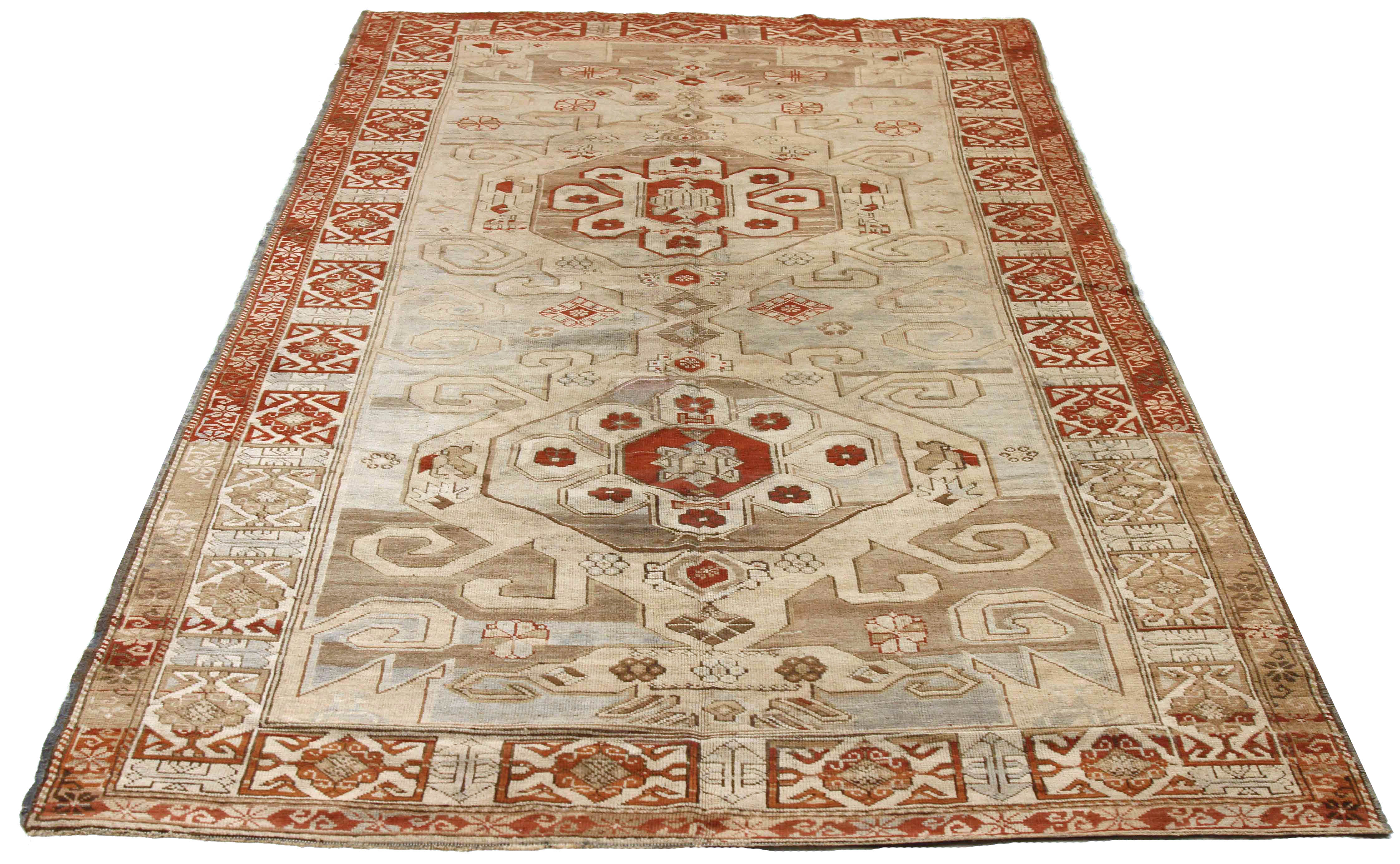 Thumbnail 3 for Antique Russia Ghafghaz Transitional Rug 73777