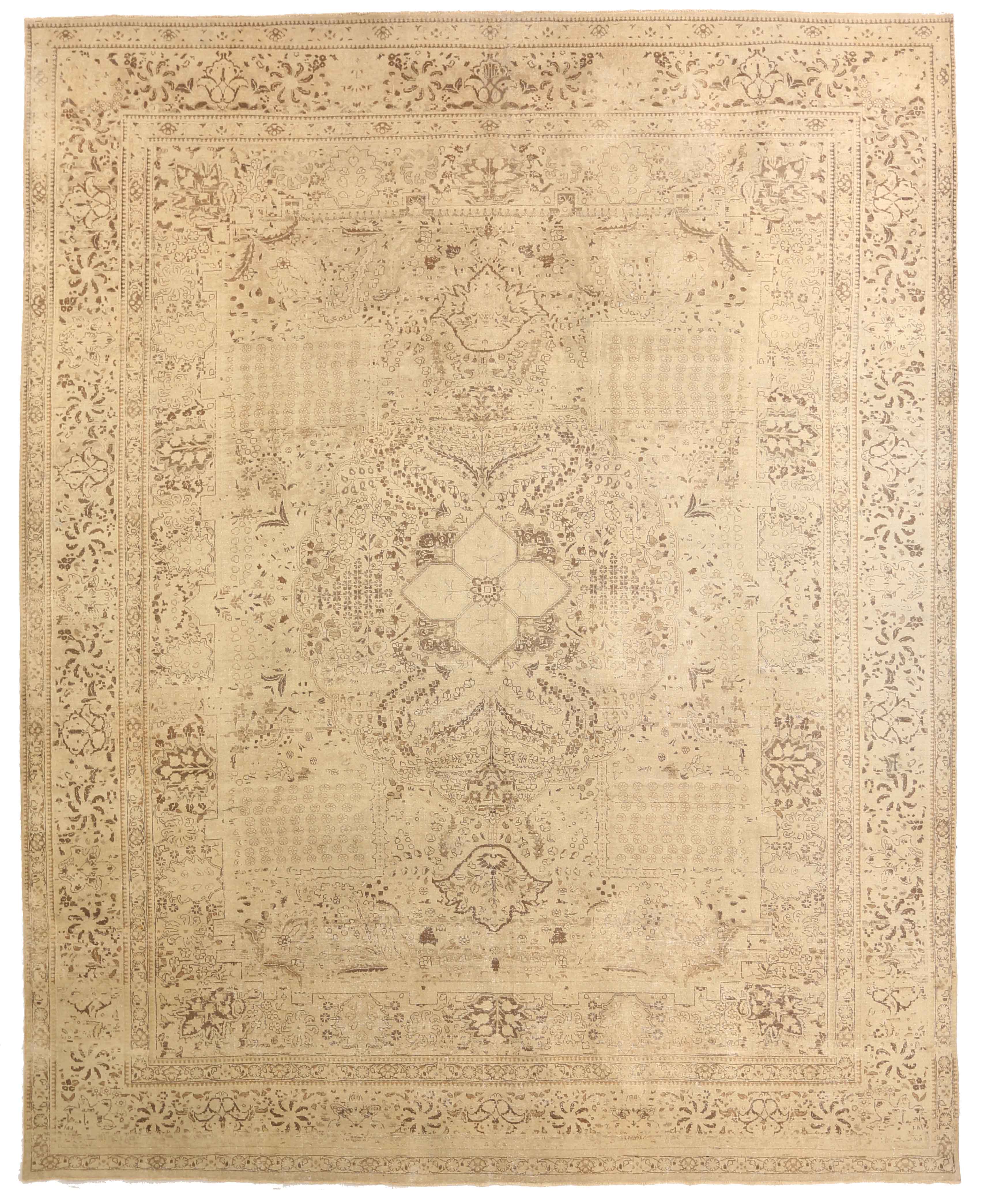Thumbnail 12 for Antique Persian Tabriz Transitional Rug 67915