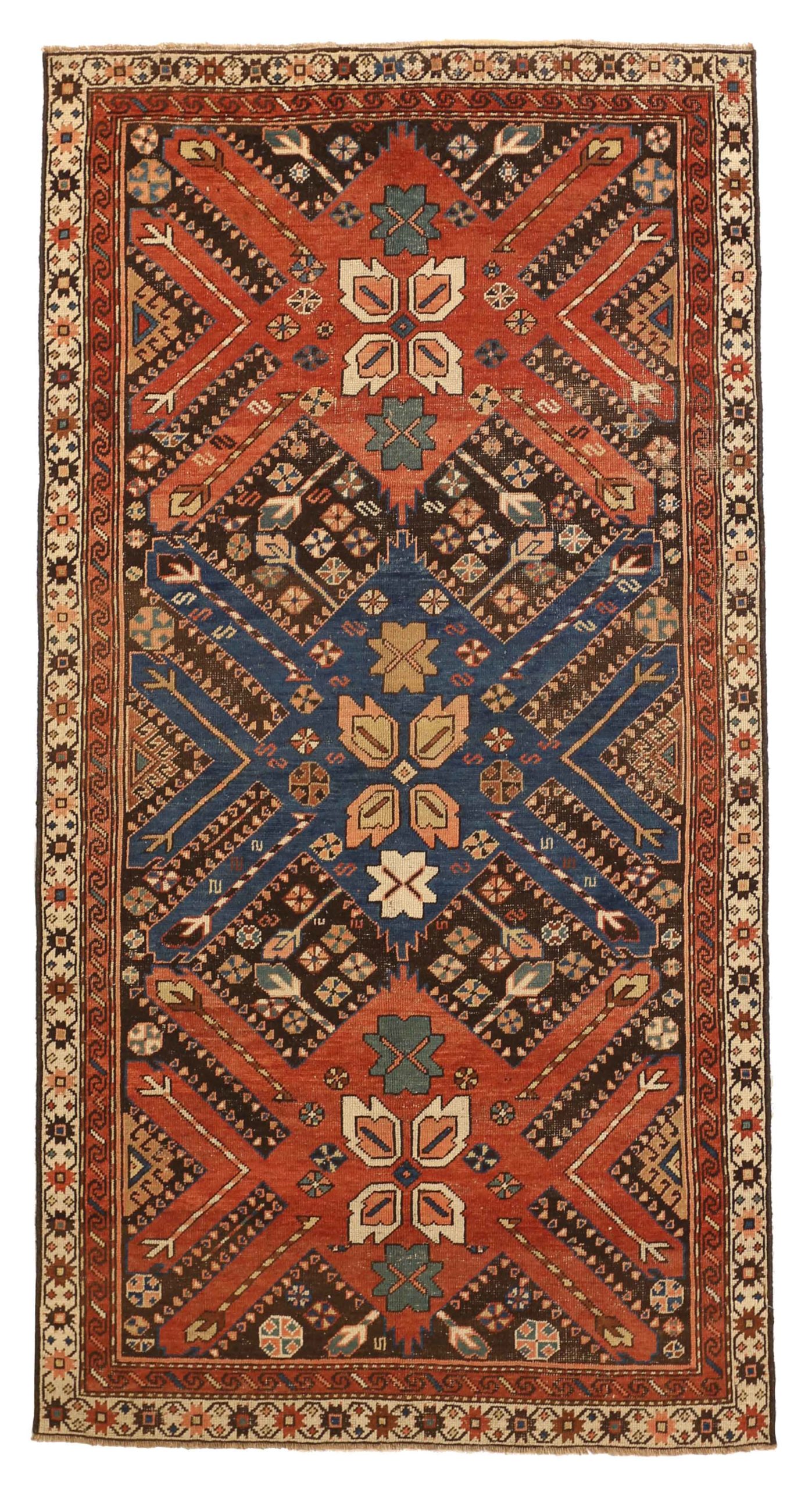 Thumbnail 12 for Antique Persian Shiraz Traditional Rug 67919