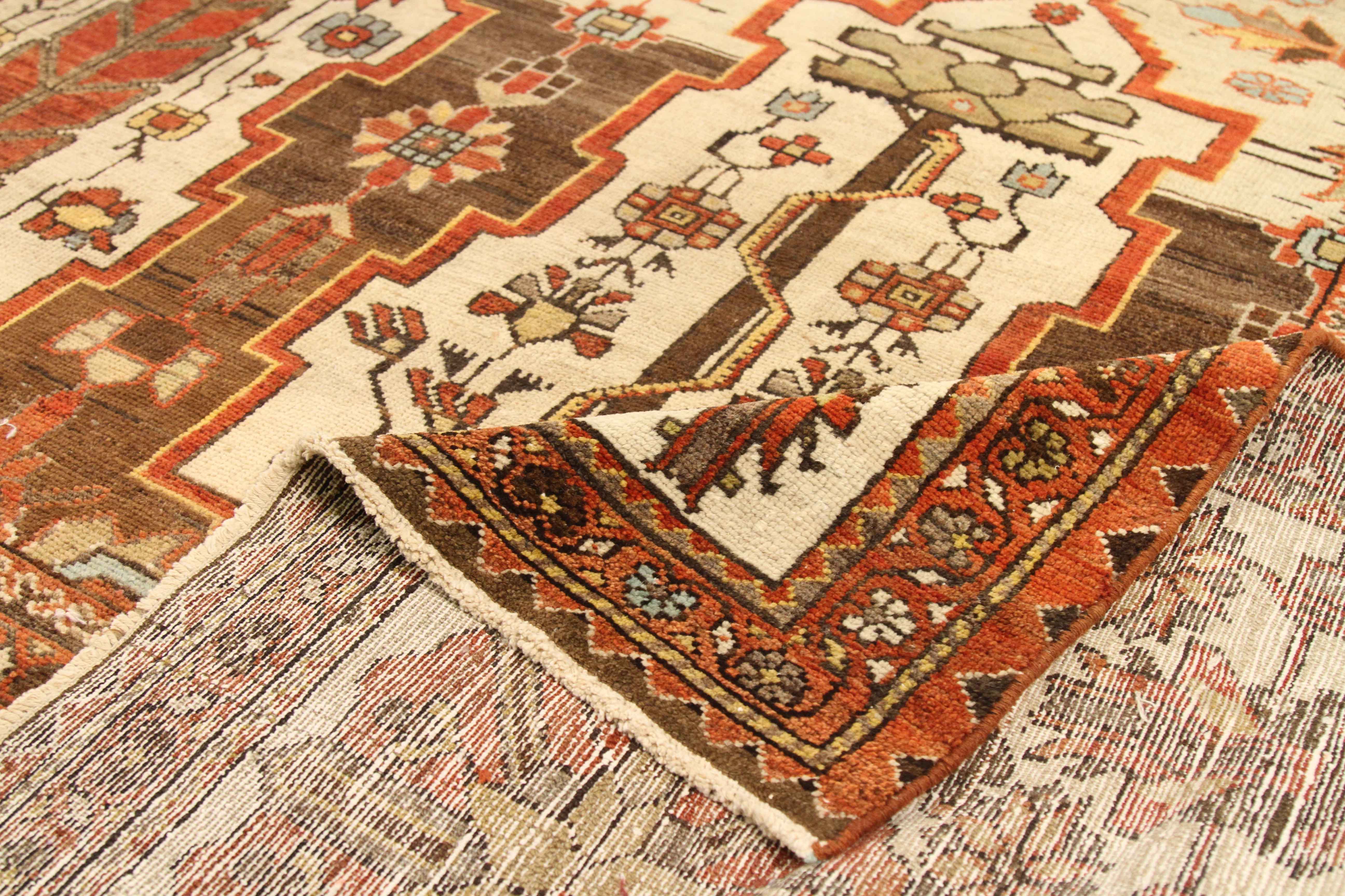 Thumbnail 11 for Antique Persian Bakhtiar Traditional Rug 67920