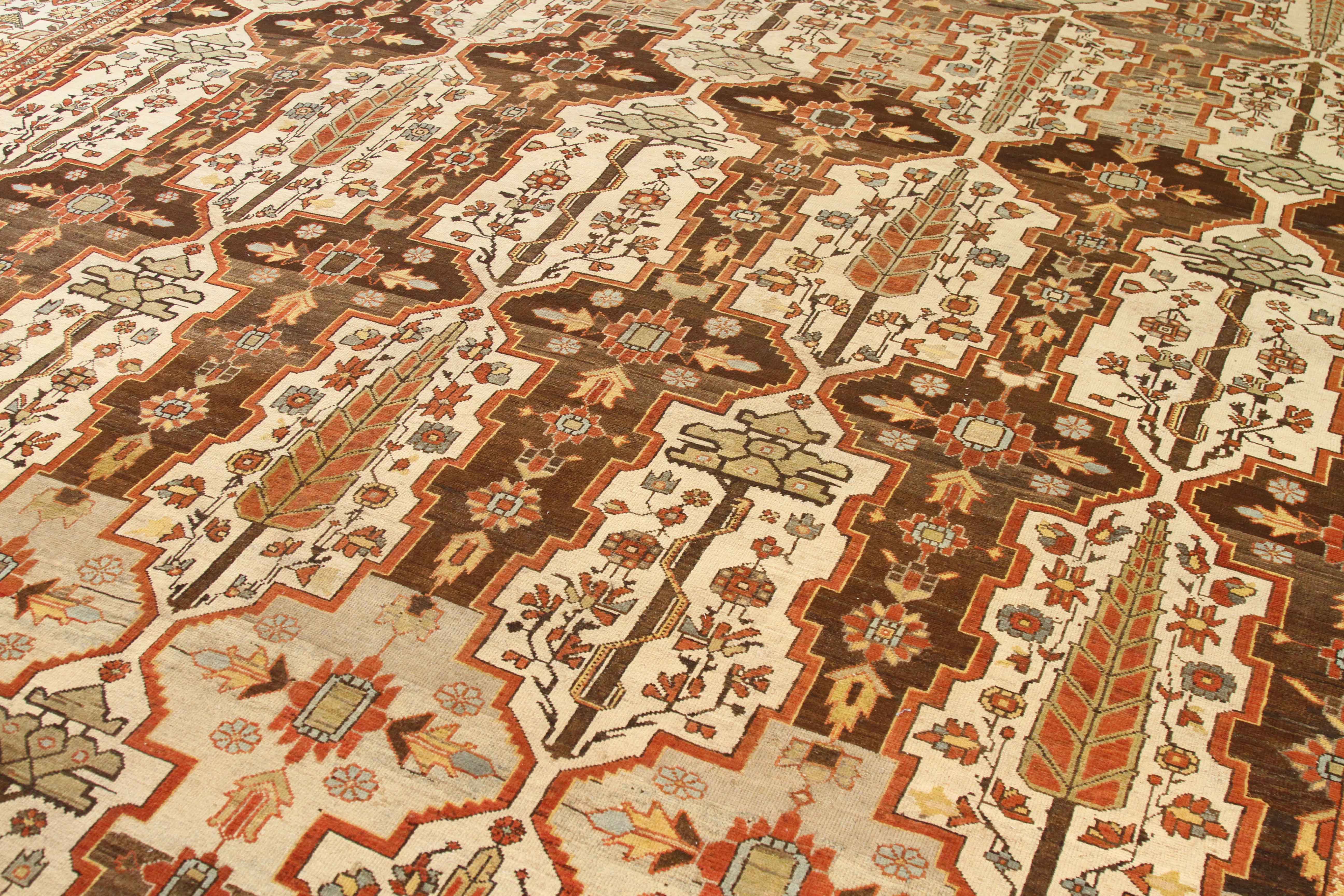 Thumbnail 4 for Antique Persian Bakhtiar Traditional Rug 67920