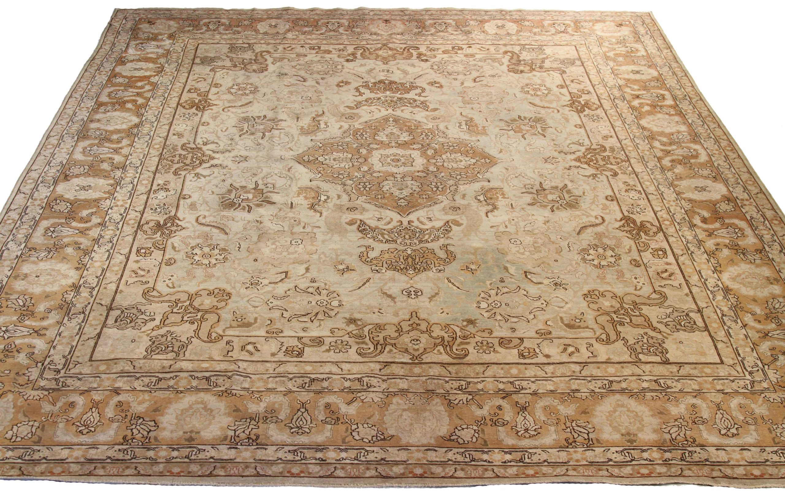 Thumbnail 12 for Antique Persian Tabriz Transitional Rug 67959
