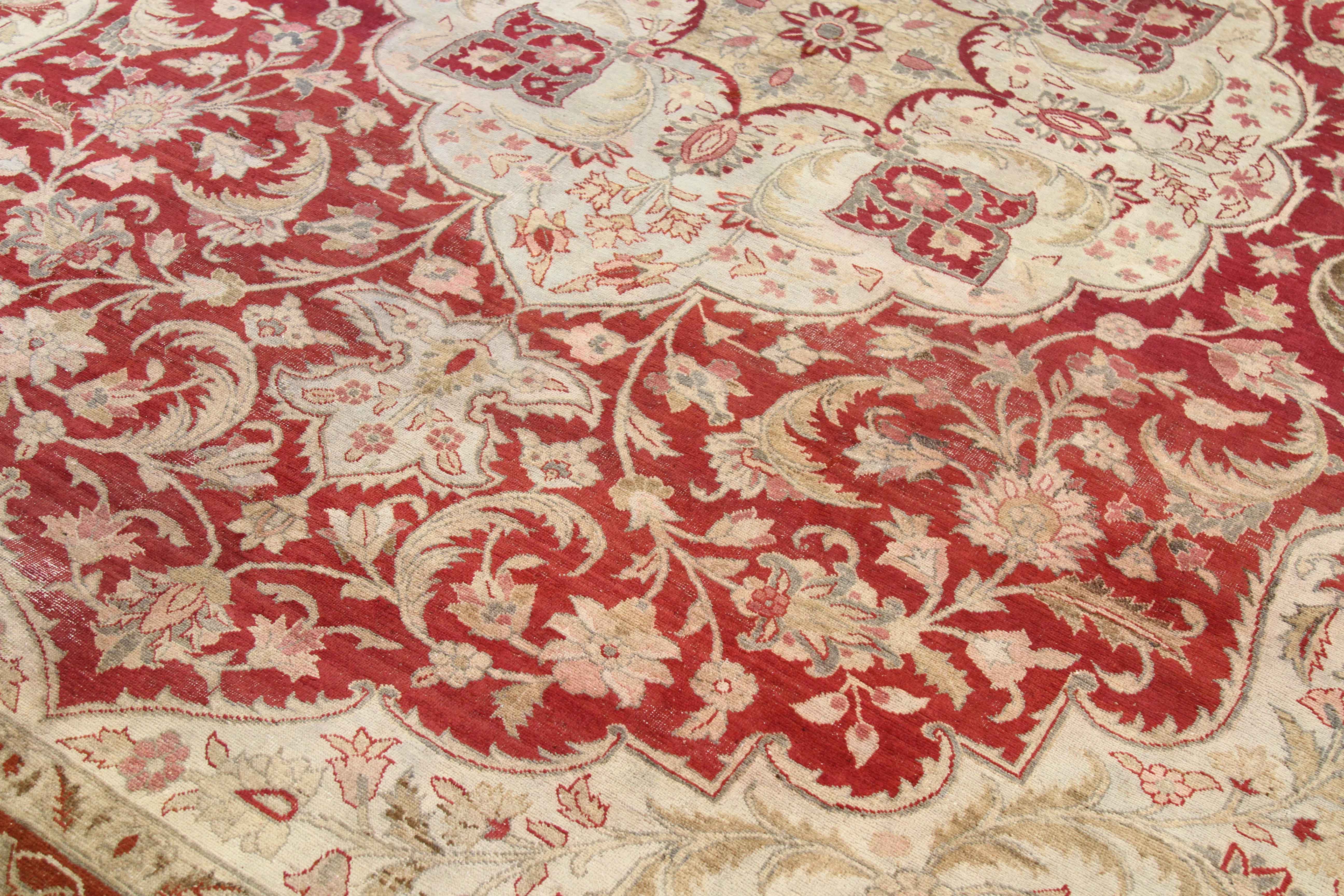 Thumbnail 2 for Antique Persian Mashad Traditional Rug 67961