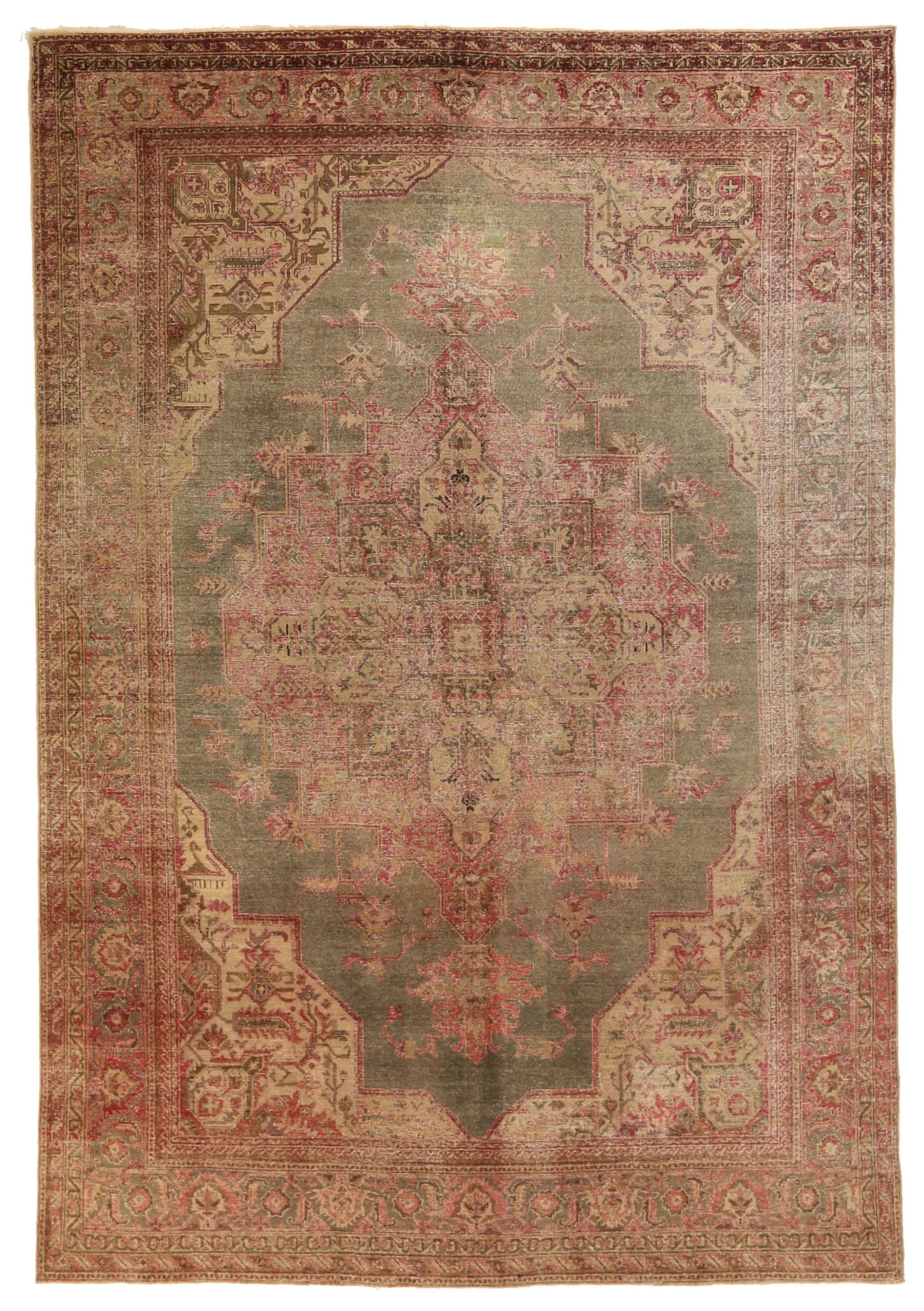 Thumbnail 15 for Antique Persian Tabriz Transitional Rug 67964