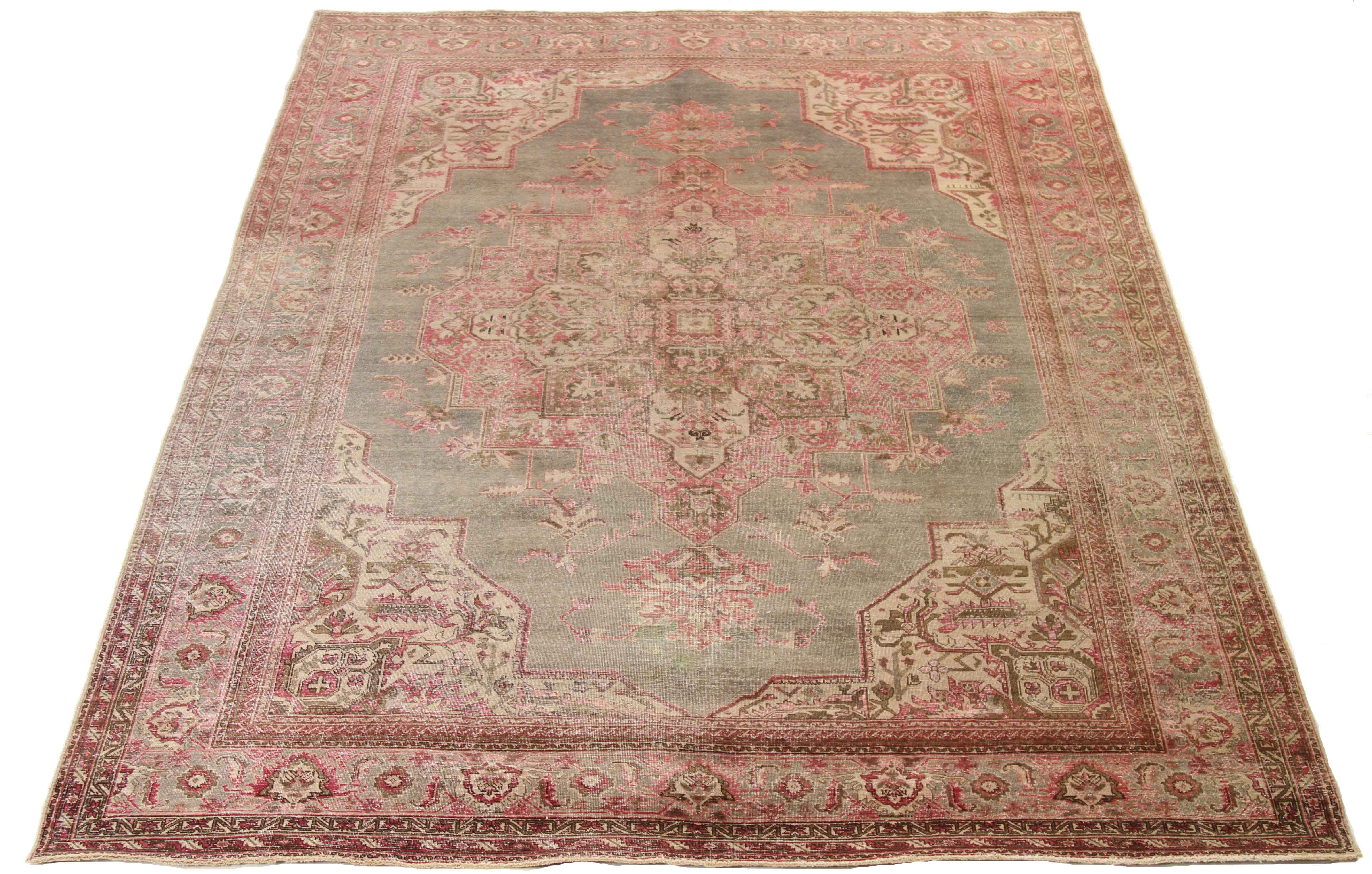 Thumbnail 11 for Antique Persian Tabriz Transitional Rug 67964